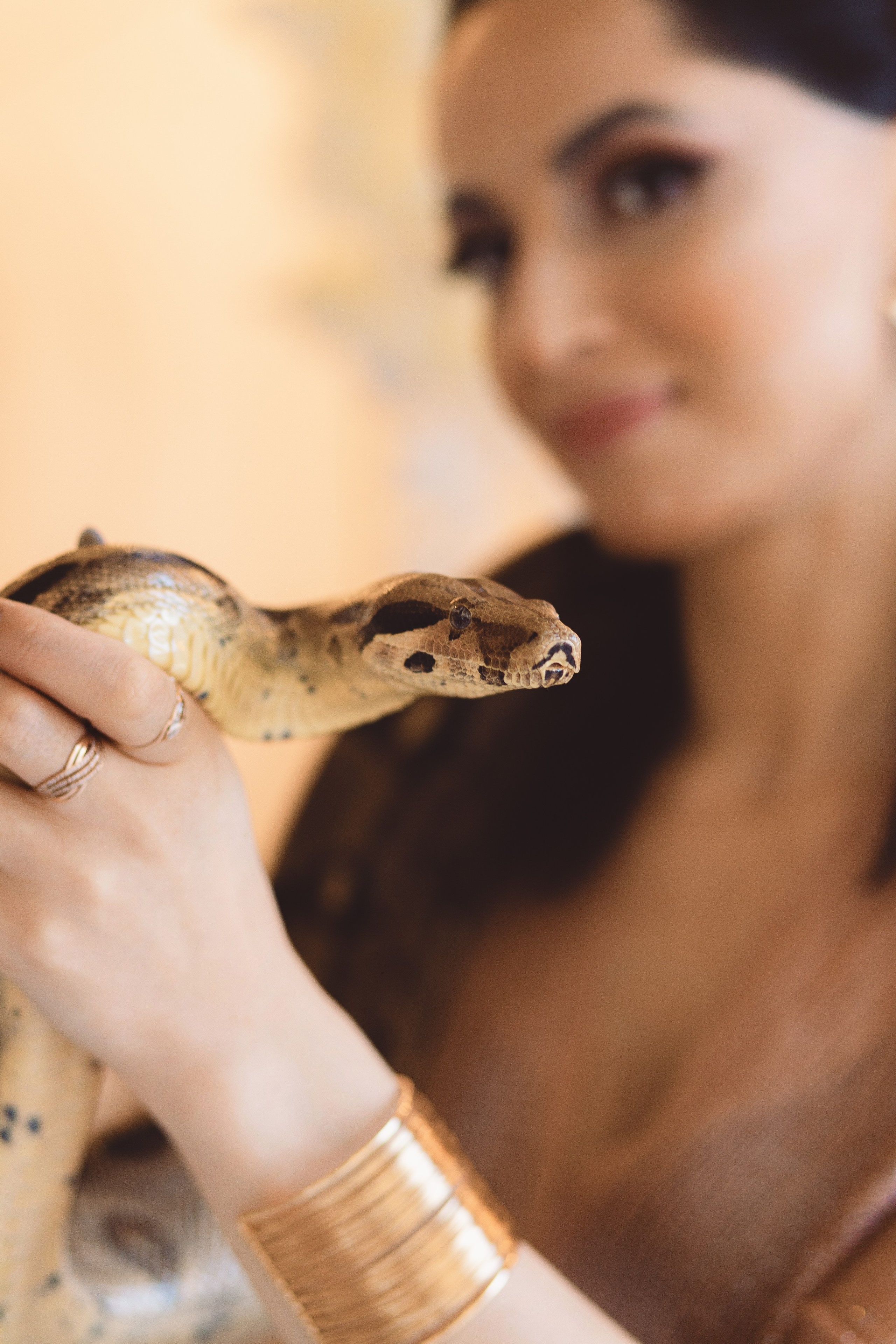 Женская фотосессия в студии со змеей в стиле Бохо. Фотограф в Санкт-Петербурге, Анна Скворцова