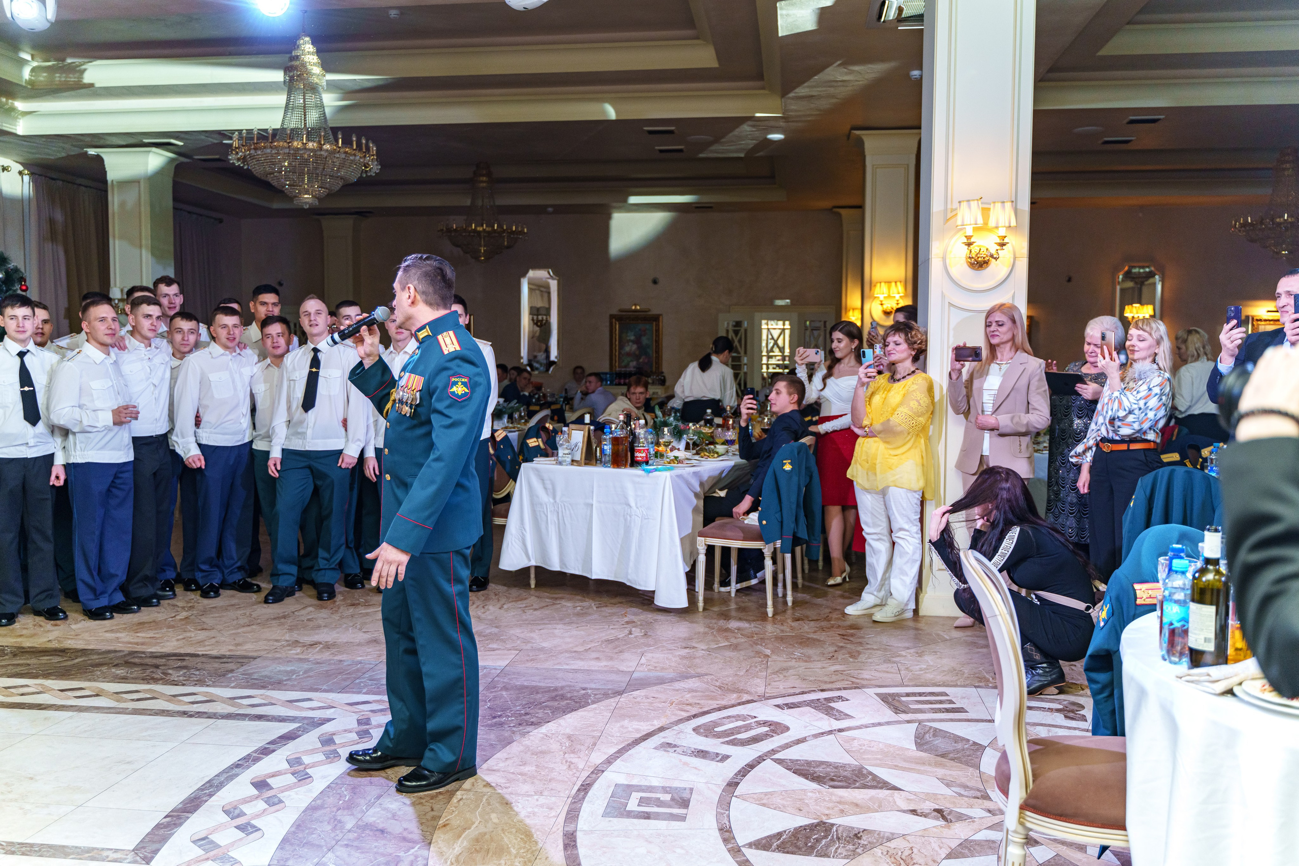 Фотосъемка выпуска военной академии и вручение дипломов