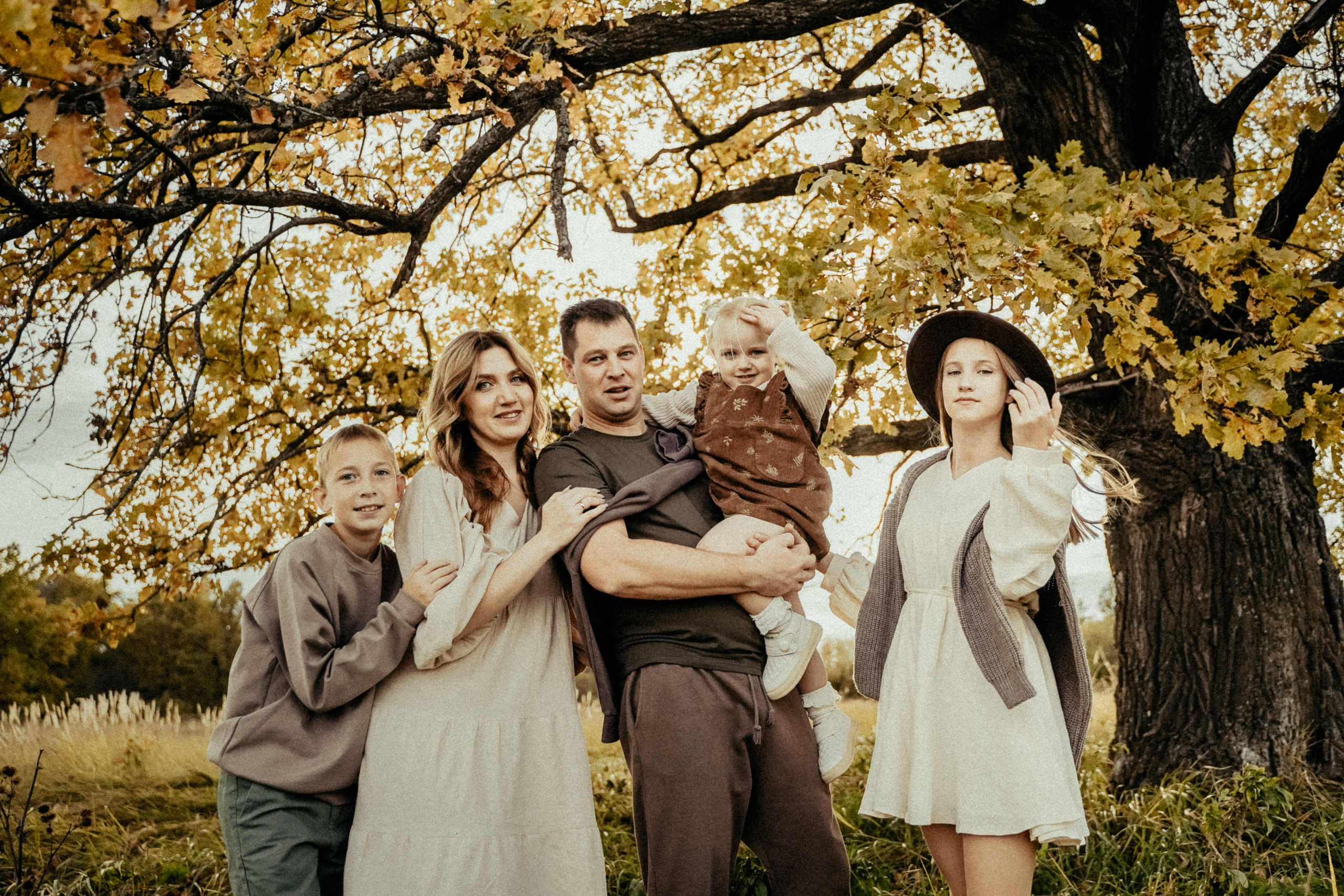 Семья на природе