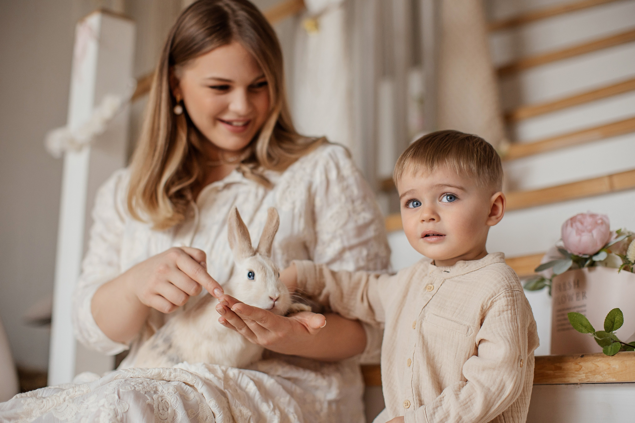 Семейная в интерьерной студии. Фотограф новорожденных, семейный фотограф в Санкт-Петербурге