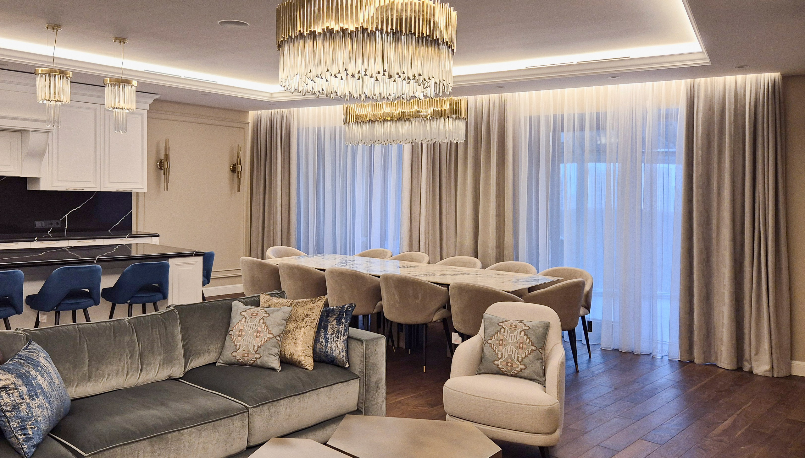 Гостиные. Ян Эльвира — текстильный декоратор, г. Москва