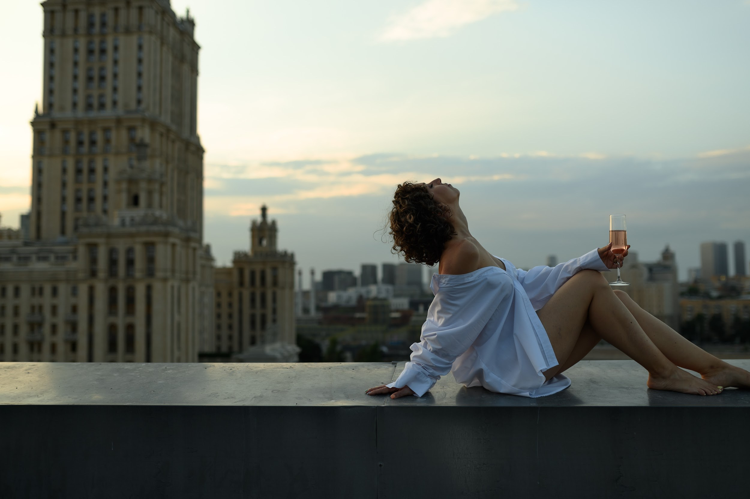 Оксана. Крыша. Фотограф Марина Росси