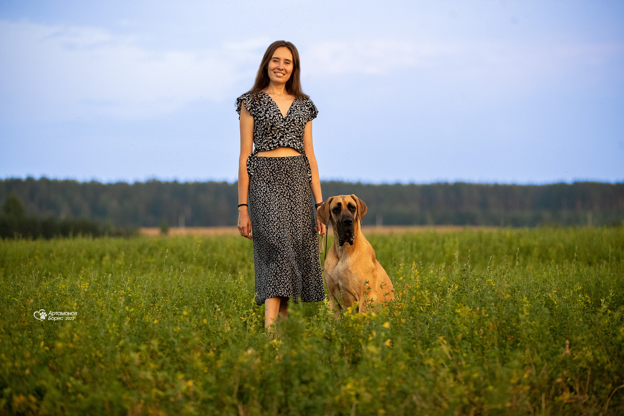 МАША И ДОГ. Борис Артамонов фотограф — анималист. Москва