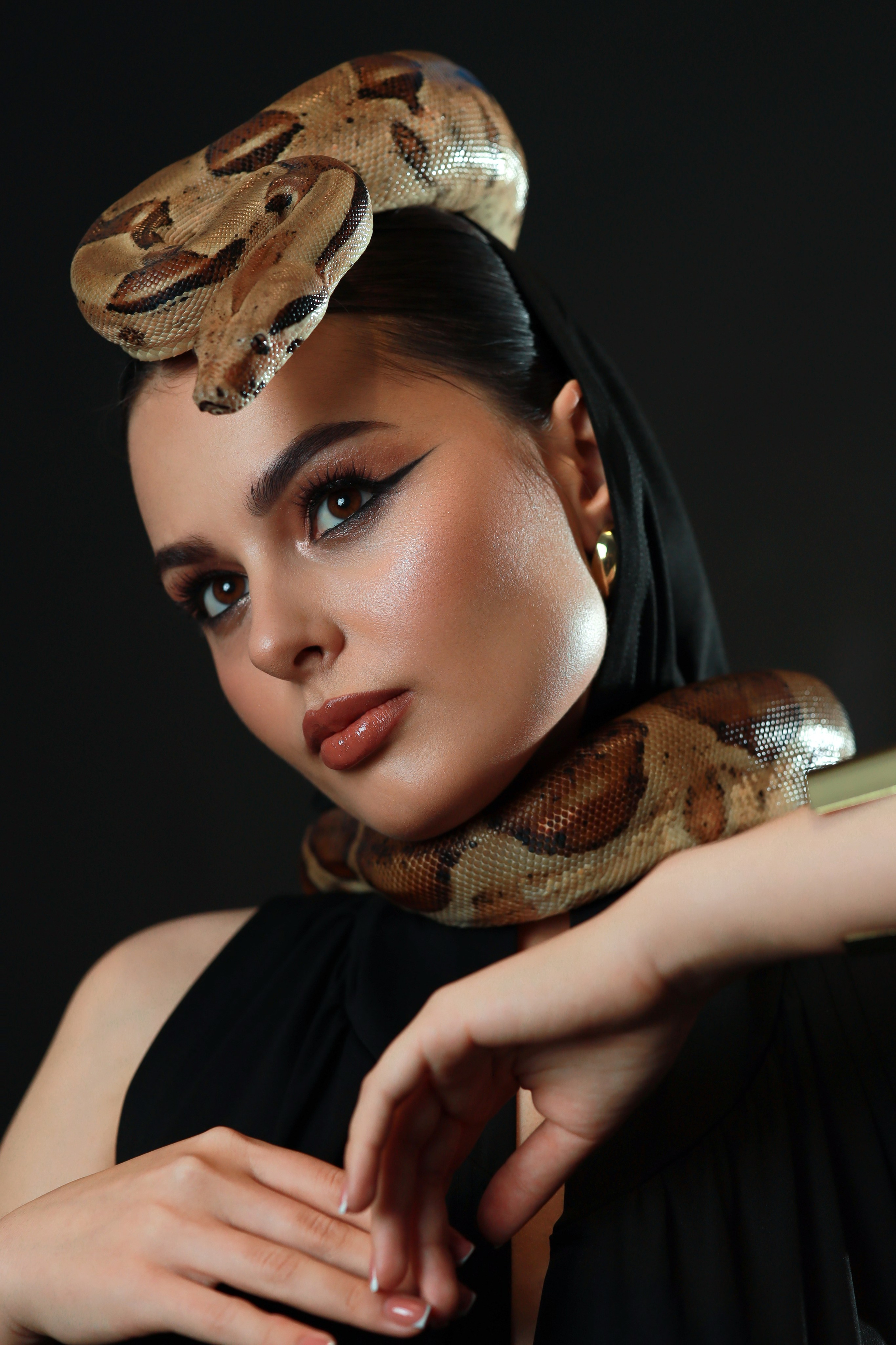 Съёмка со змеей. Фотограф в Воронеже Галина Фурсова