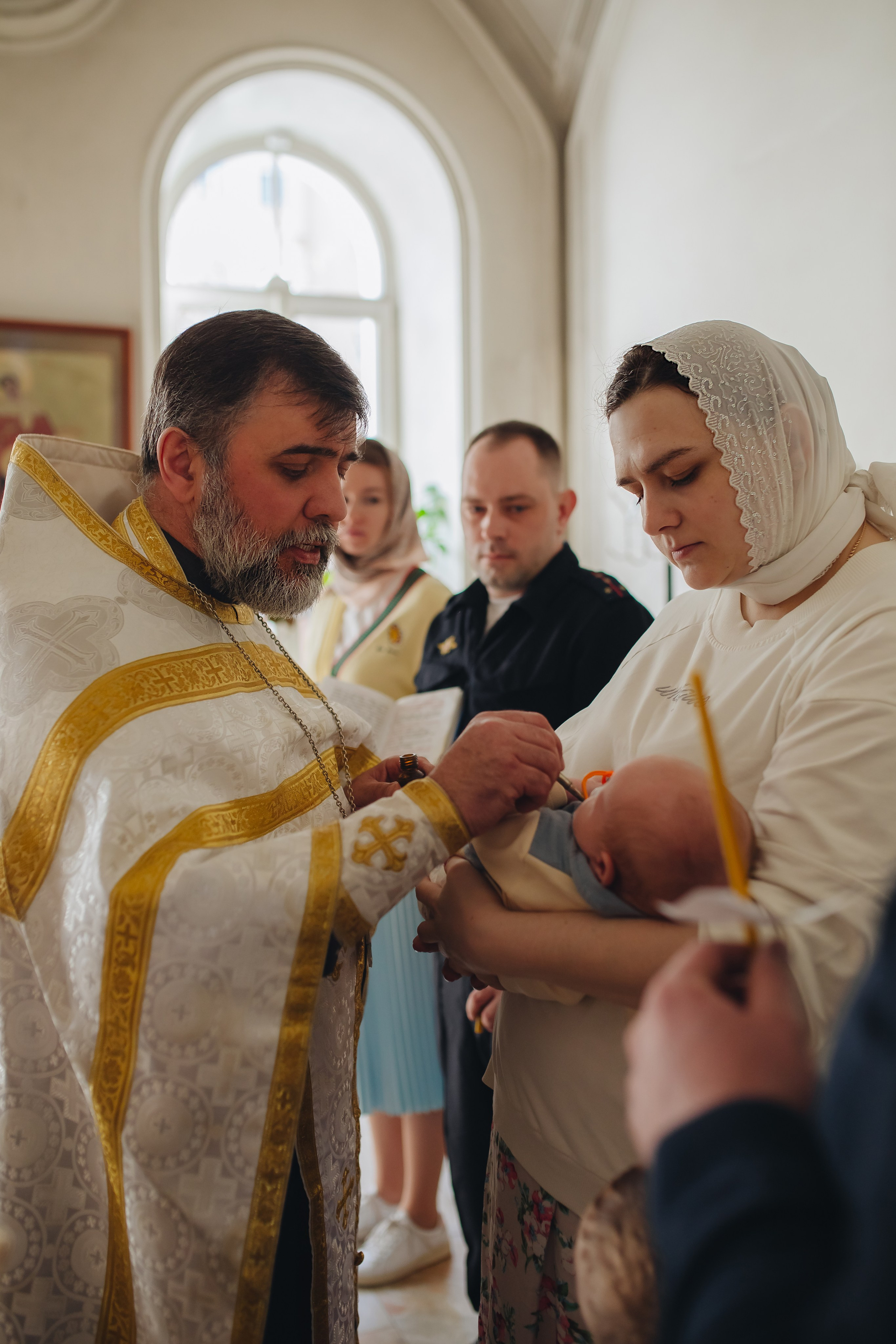 Крещение в светлом Храме. Семейный и детский фотограф в Москве Дорогова Екатерина
