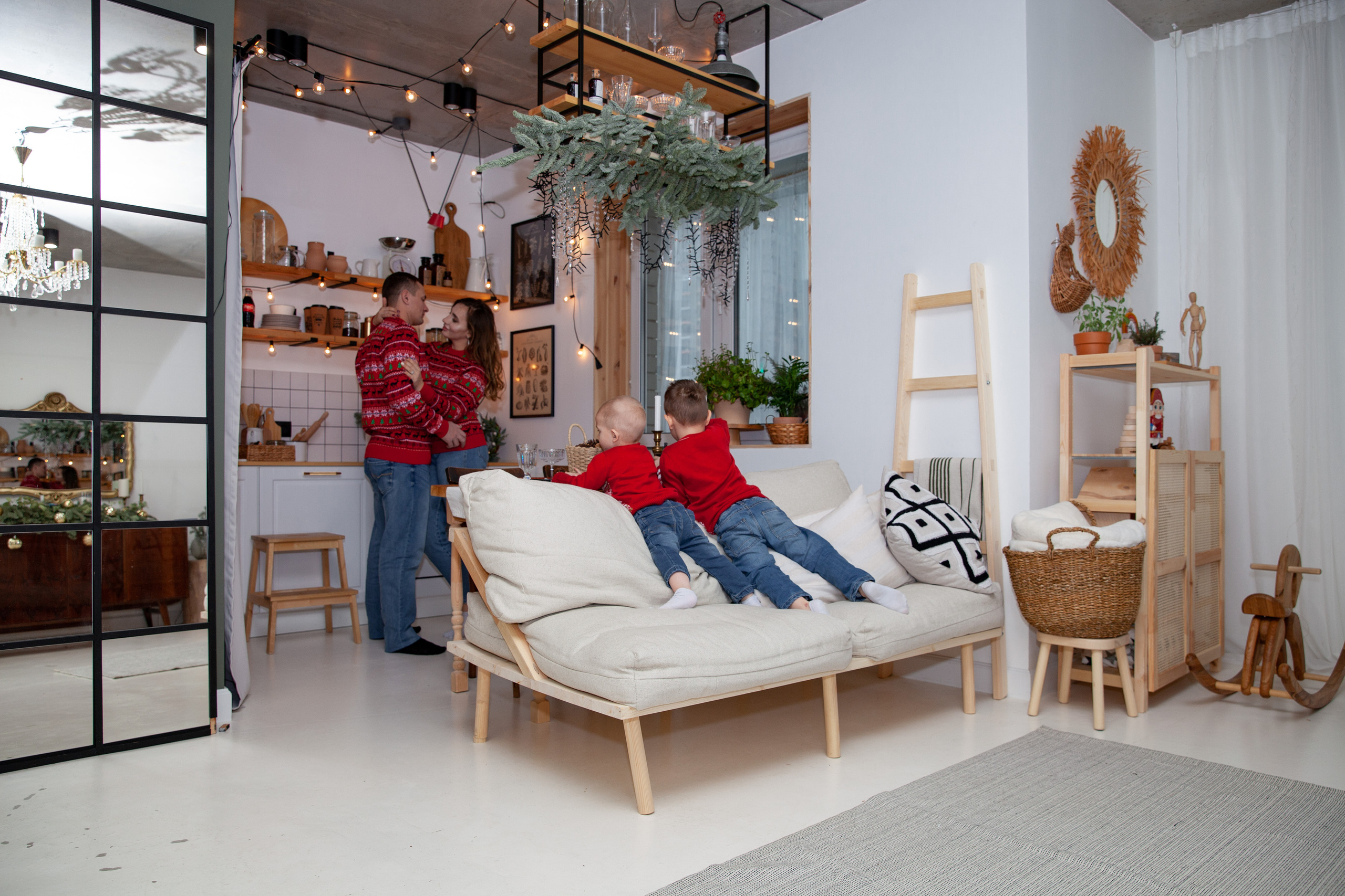 как украсить интерьер на новый год