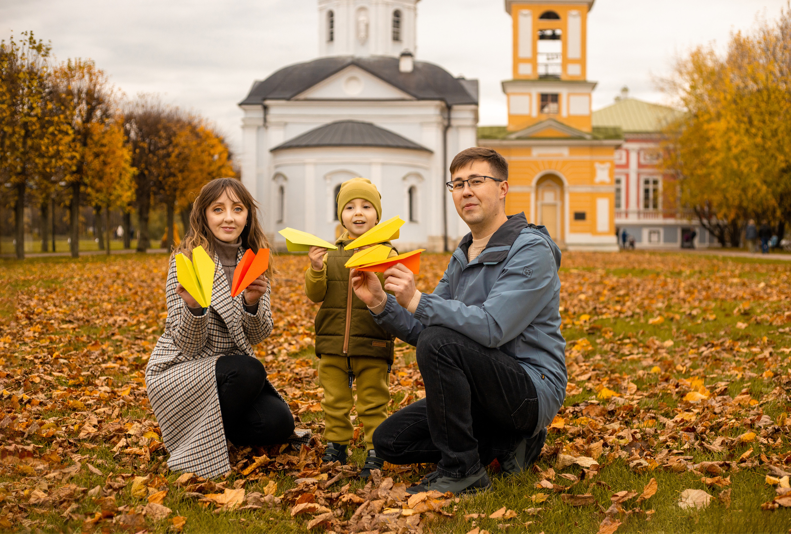 Семейная фотосессия в парке Кусково. Фотограф в Железнодорожном и Балашихе