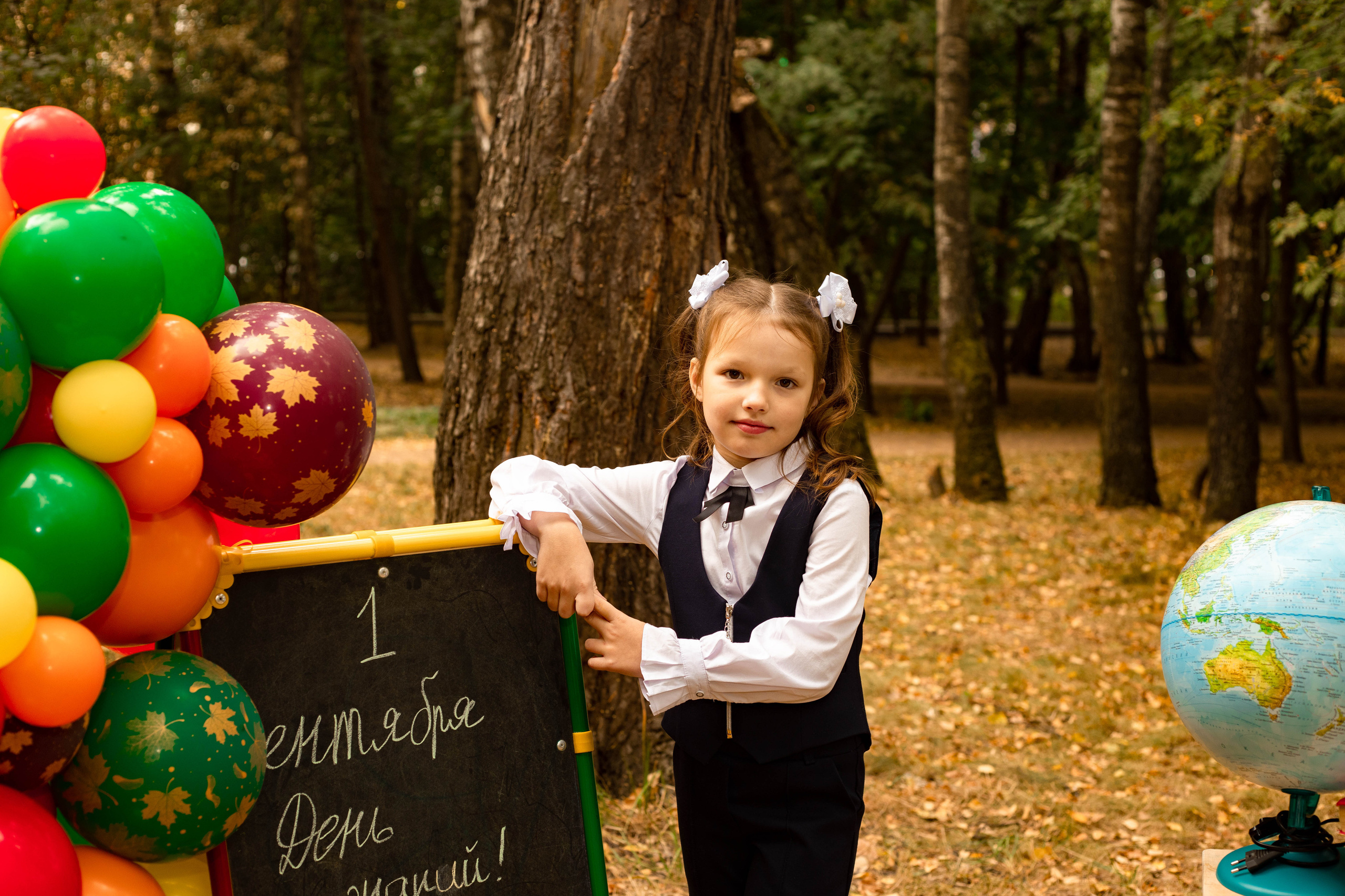 Школьная фотосессия по случаю 1 сентября. Фотограф в Железнодорожном и Балашихе