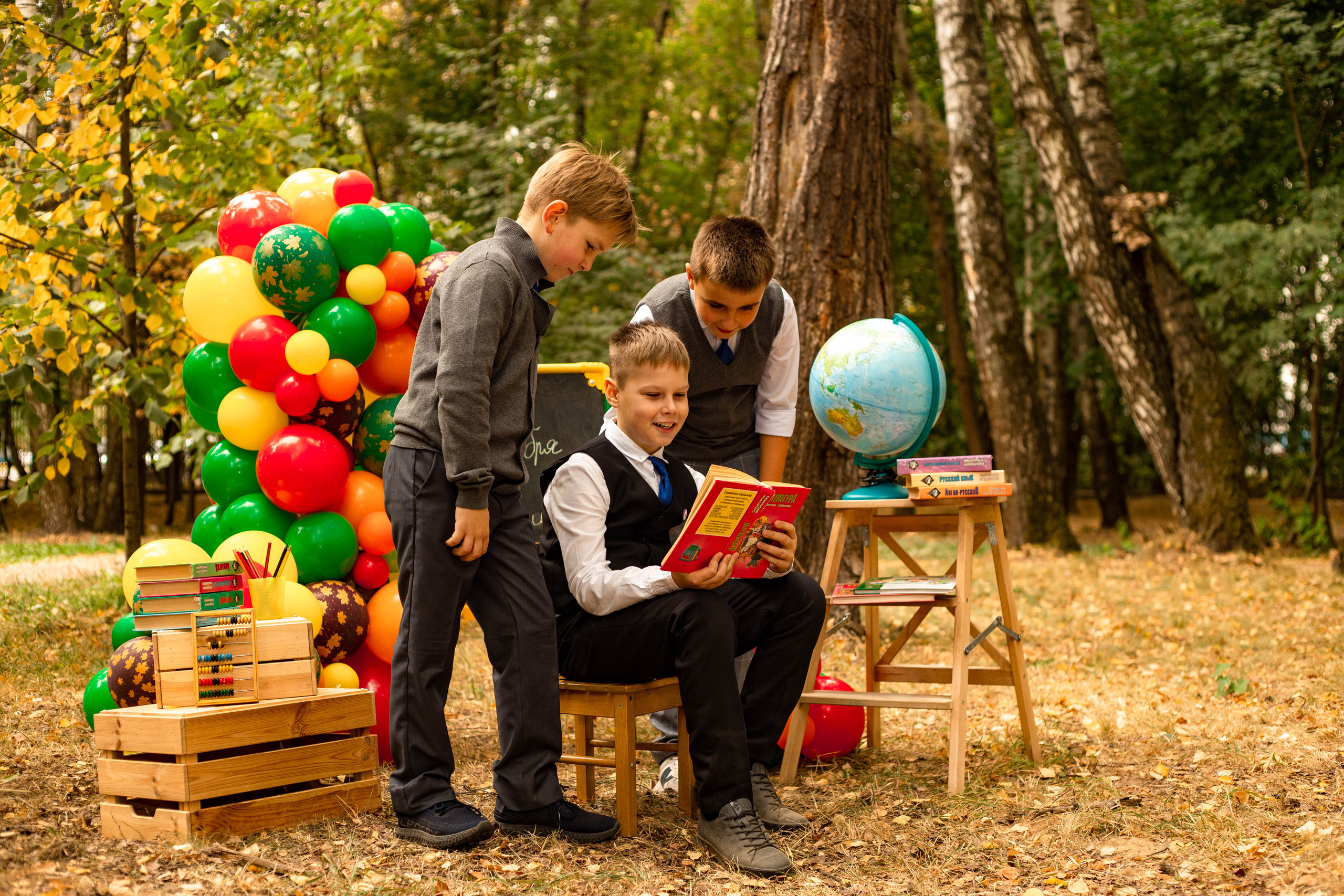 Школьная фотосессия по случаю 1 сентября. Фотограф в Железнодорожном и Балашихе