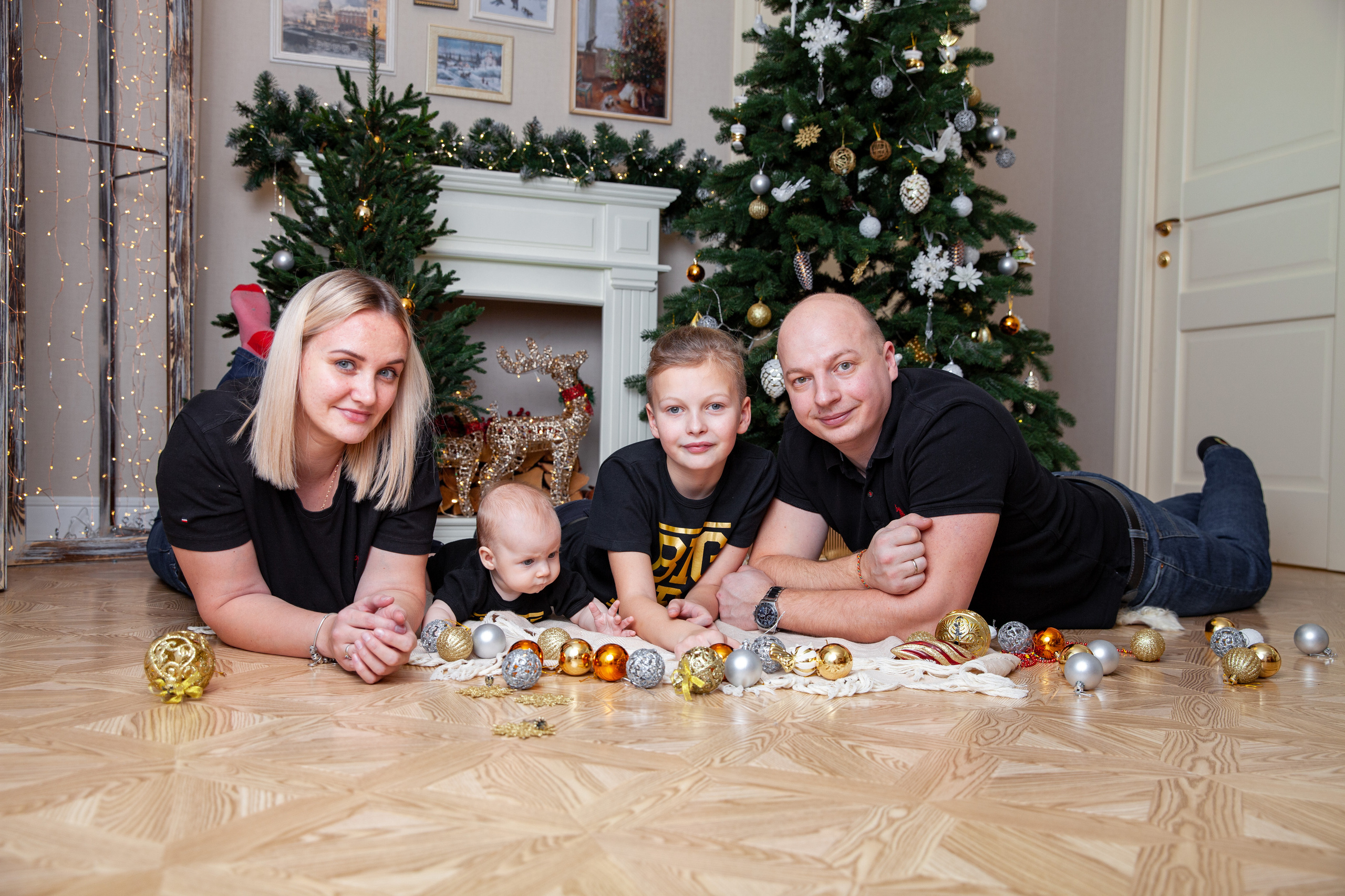семейная фотосессия у ёлочки