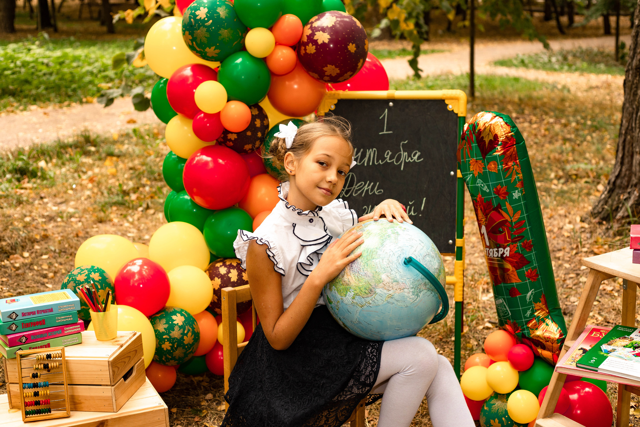 Школьная фотосессия по случаю 1 сентября. Фотограф в Железнодорожном и Балашихе