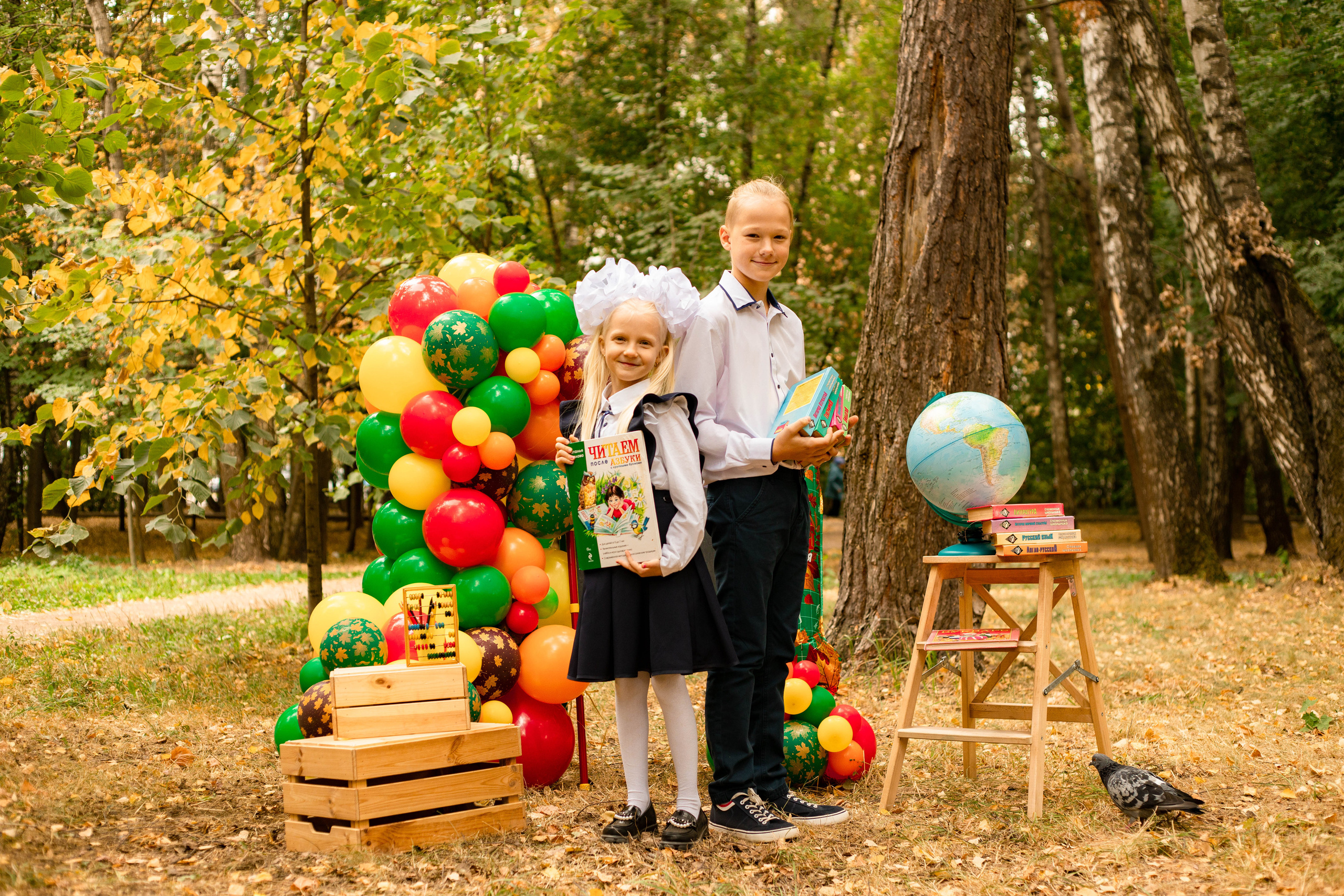 Школьная фотосессия по случаю 1 сентября. Фотограф в Железнодорожном и Балашихе