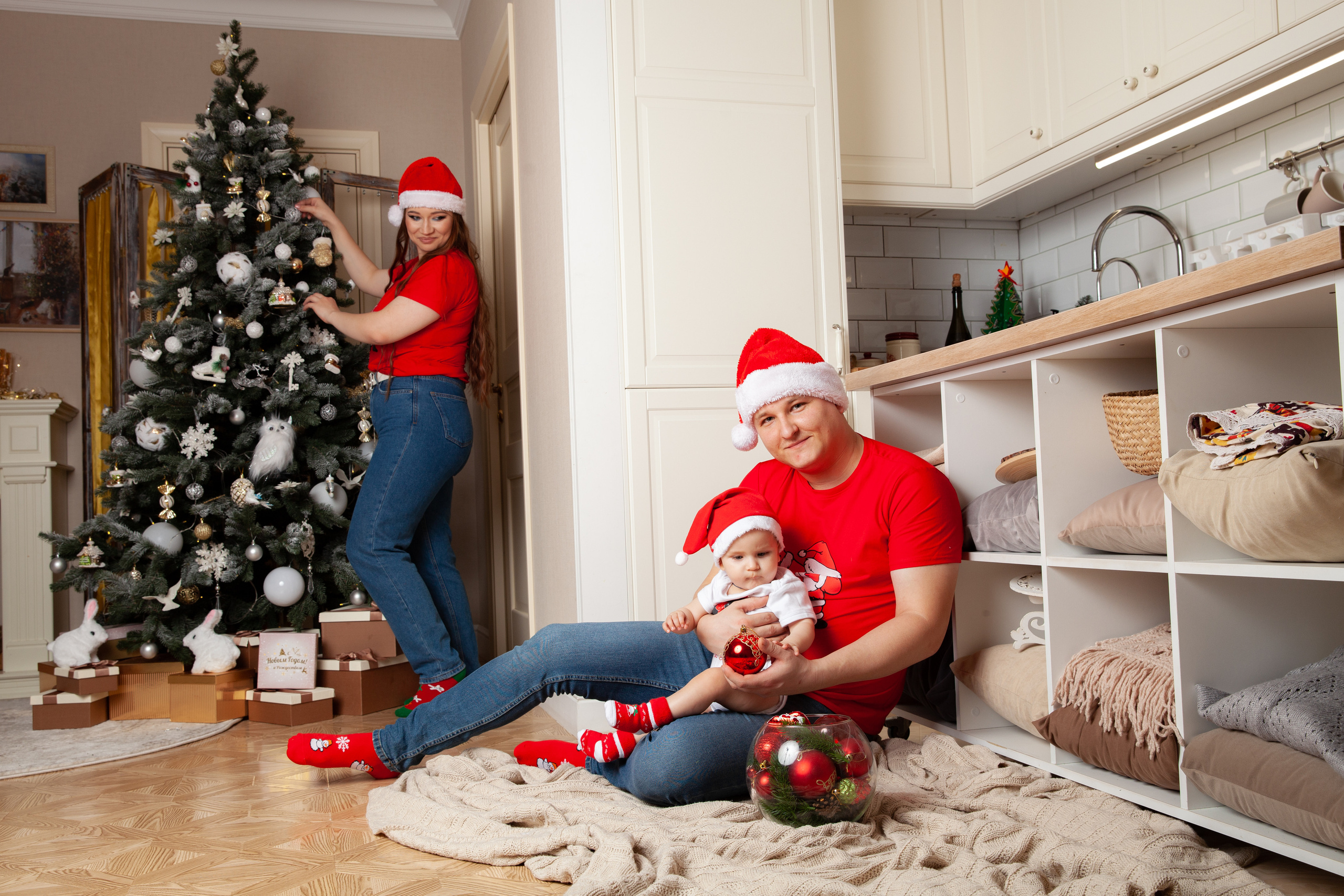 Новогодняя семейная фотосессия для Алины. Фотограф в Железнодорожном и Балашихе