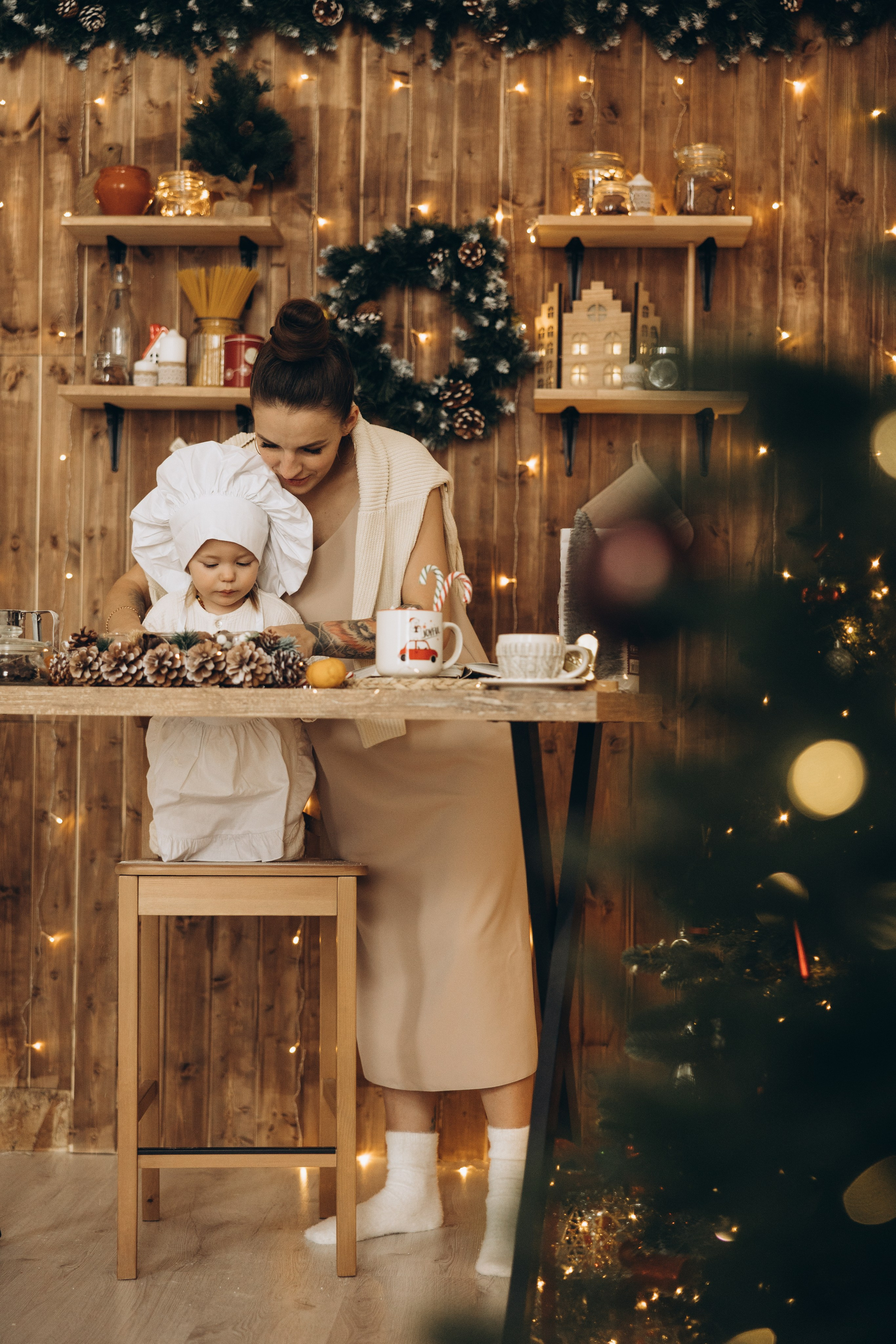 Ольга и Мирослава НГ. Семейный фотограф в Москве Виктория Ястребинская