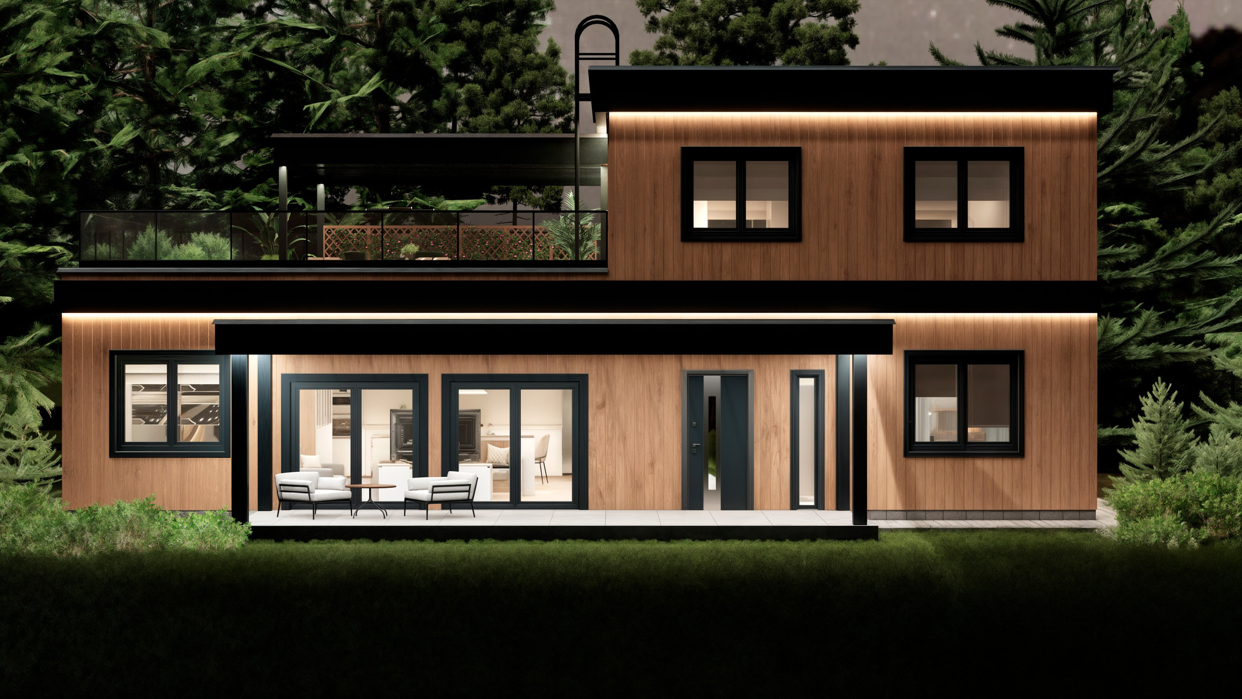 Жилой дом двухэтажный. Главная