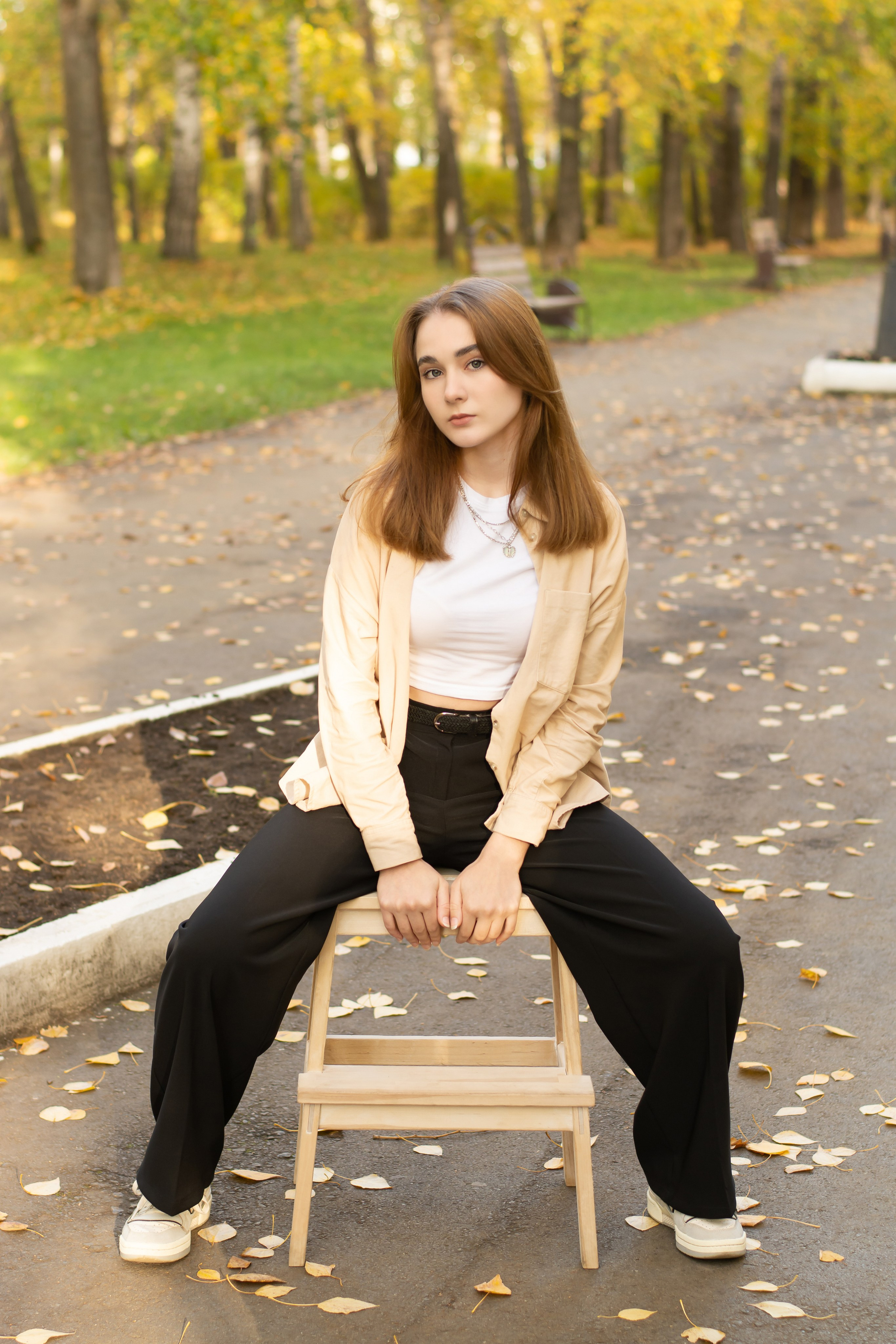 Школьная фотосессия осенью. Выпускные альбомы Юрга — Фотограф Светлана Тихонова