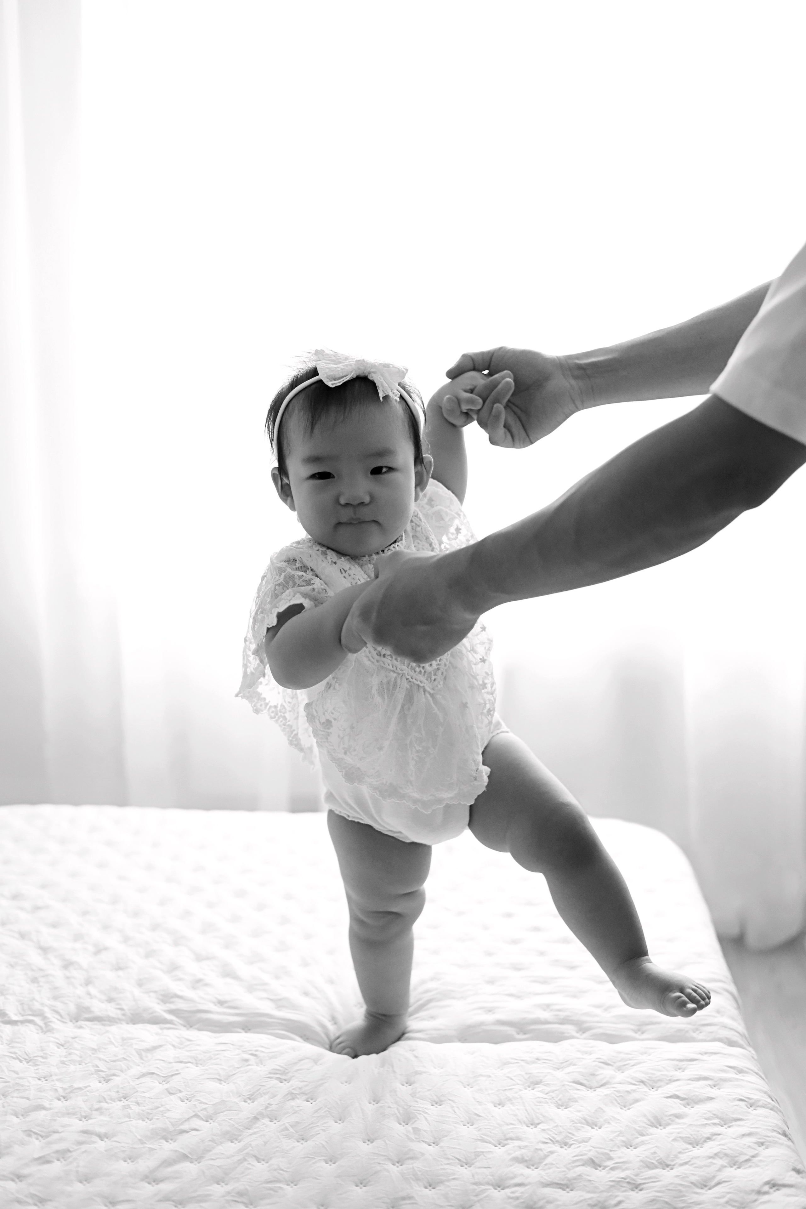 Фотосъемка одного годика Валерии. Фотограф новорожденных Москва. Ньюборн фотограф Москва