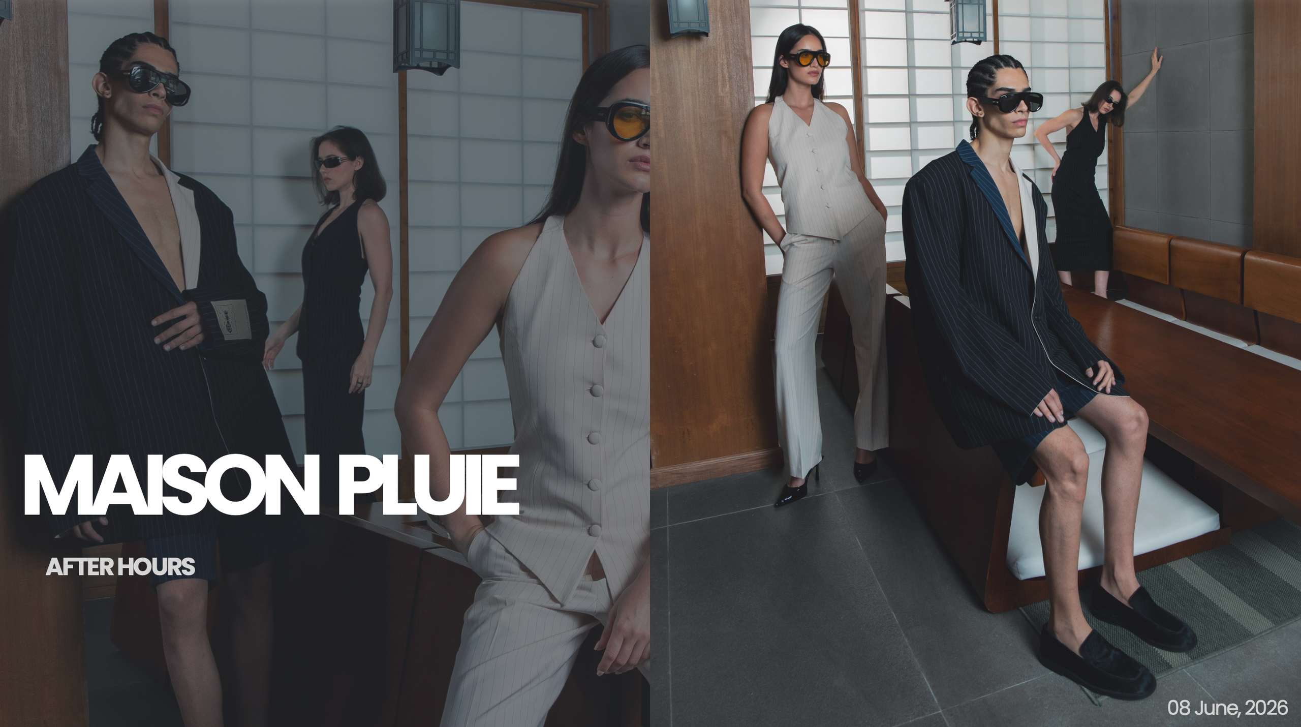 Lookbook layout for Maison Pluie Dubai brand. Elizaveta Filchenko. Fashion-photographer and director