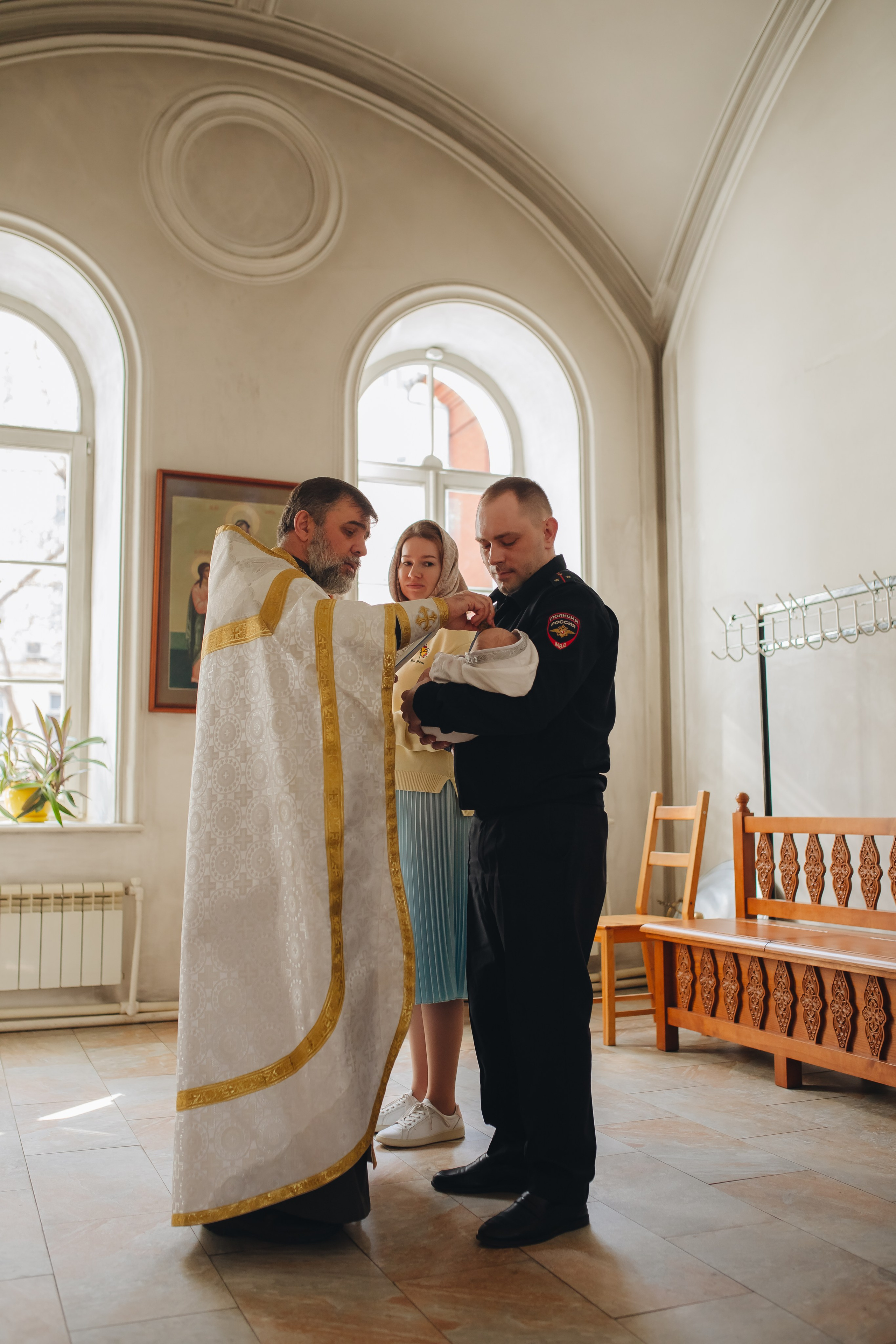 Крещение в светлом Храме. Семейный и детский фотограф в Москве Дорогова Екатерина