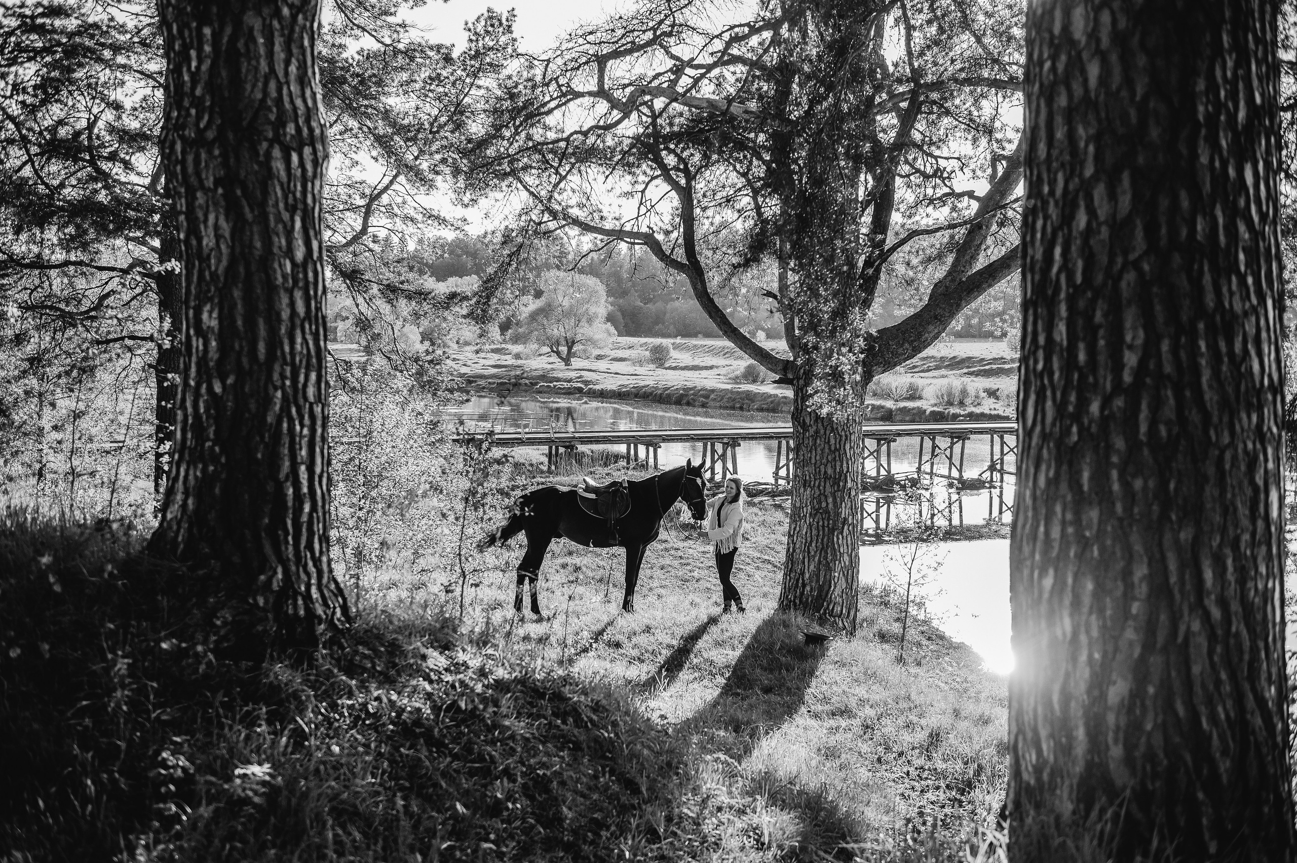 Серия с лошадью: Алина и Тархун (Москва, 2024). Анна Пушина, фотограф, Москва, Королев, Пушкино