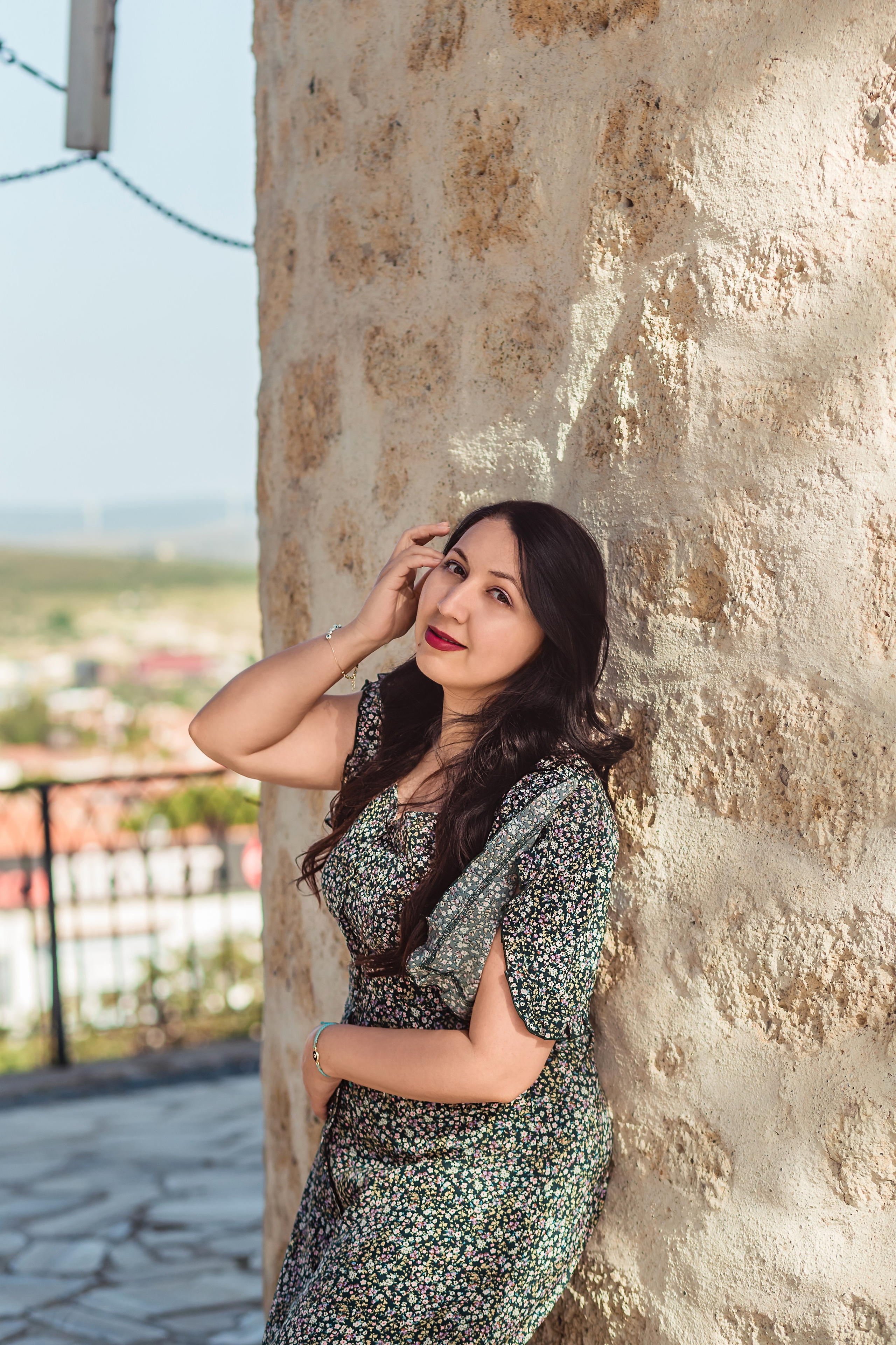 Photo session for tourists in Alacati, Cesme