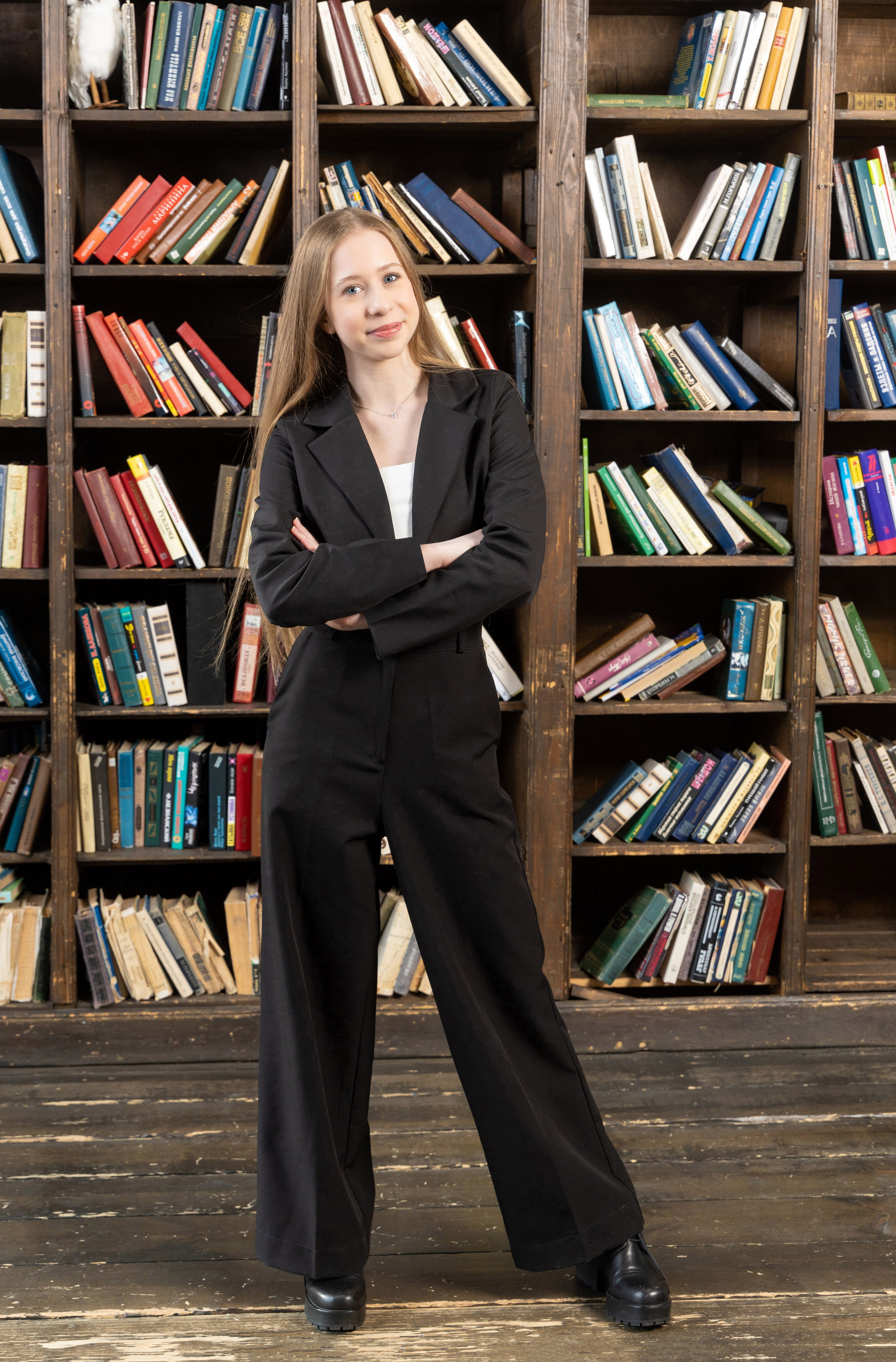 Зал Space. Школьная фотосессия в студии. Выпускные альбомы в Москве и Подмосковье