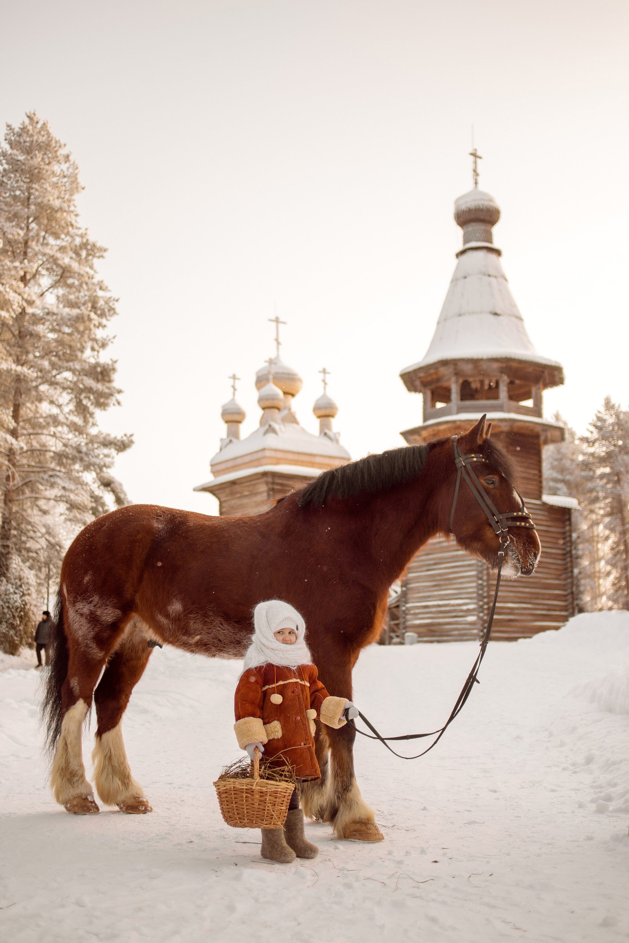 Фотосессия ребенка в русско-народном стиле