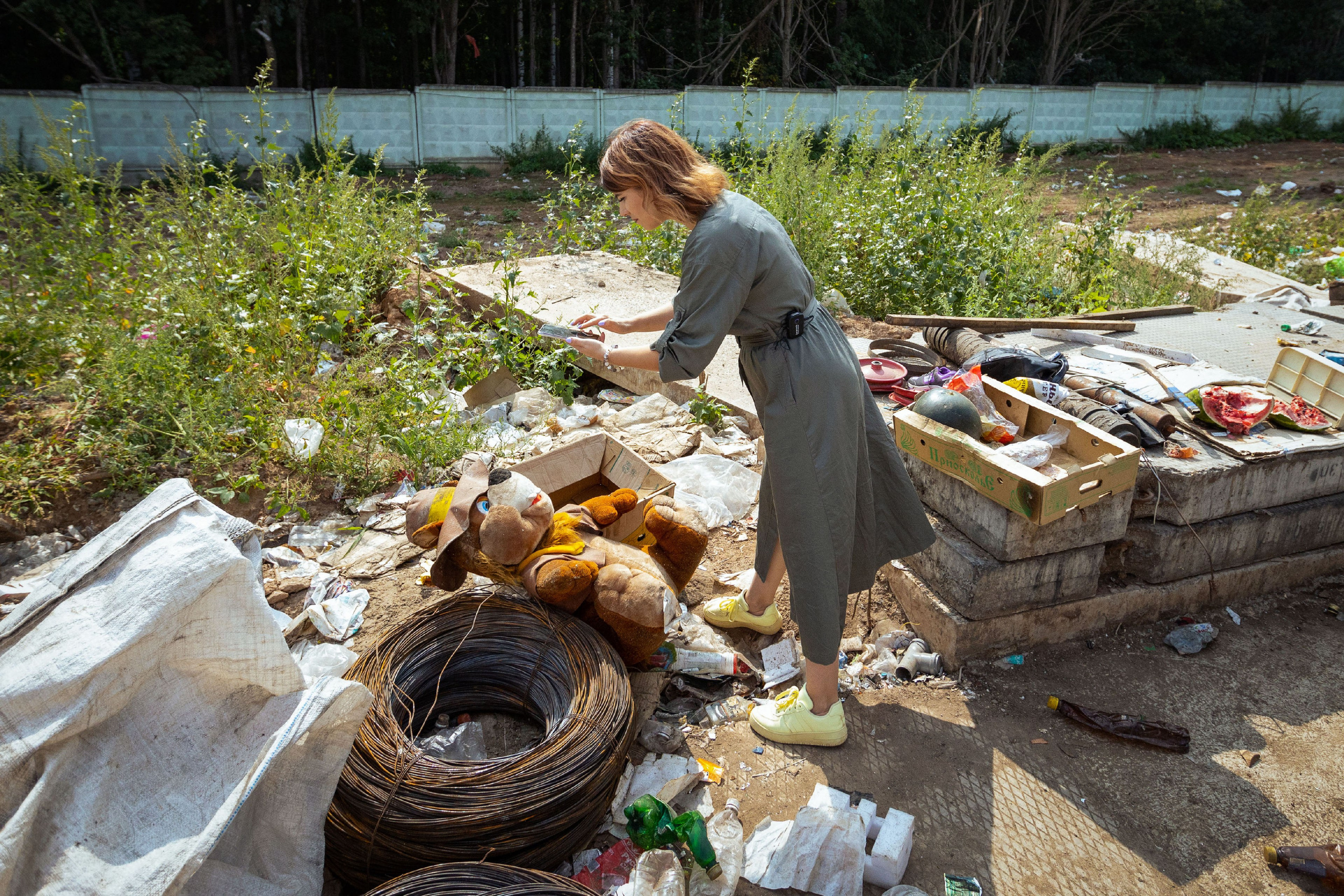 Анализ ижевского полигона ТБО [10-11 августа 2021 г.]. Фотограф Виноградов Константин
