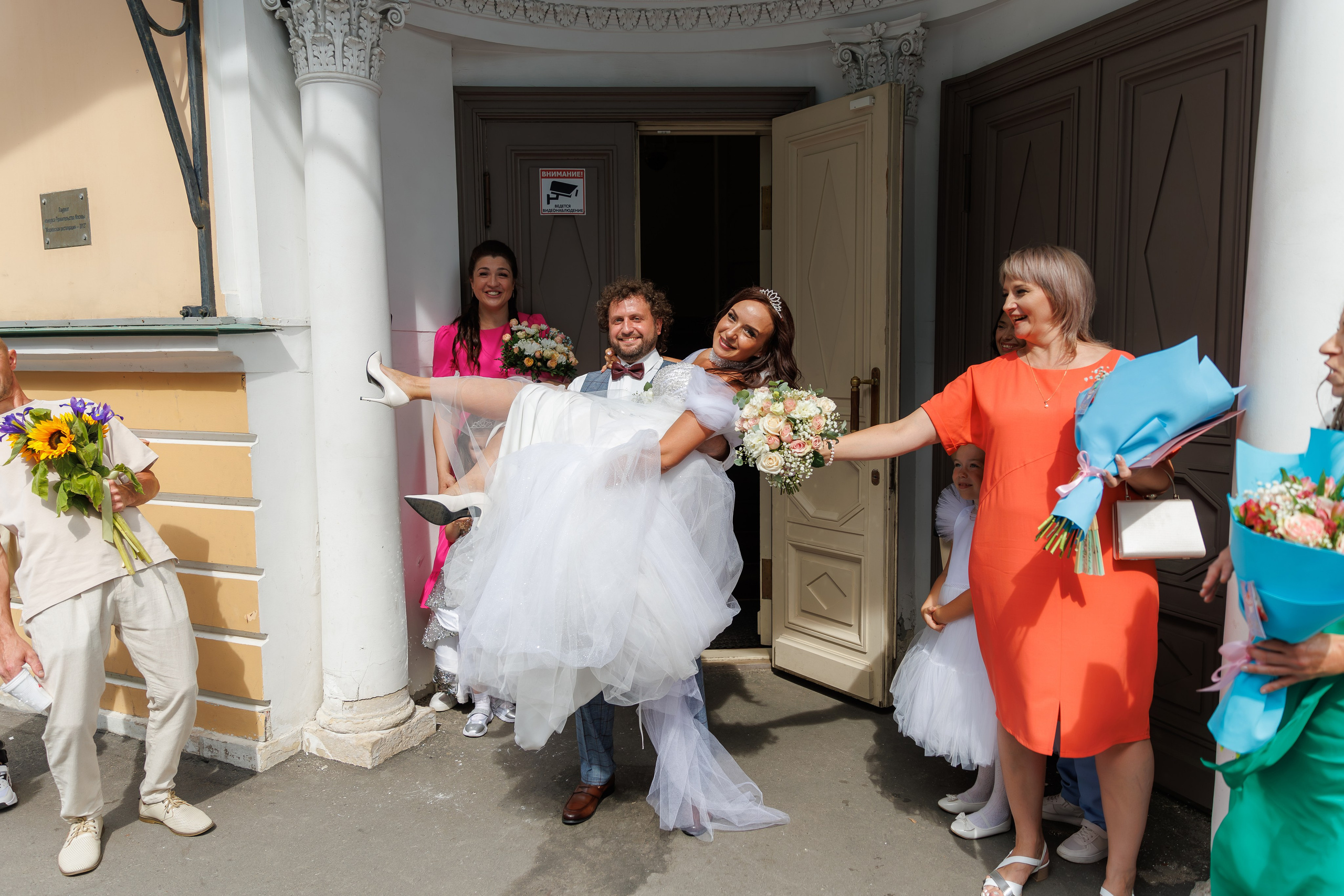 Регистрация брака в усадьбе Муравьевых-Апостолов. Свадебный фотограф Москва и МО Сергей Киржаев