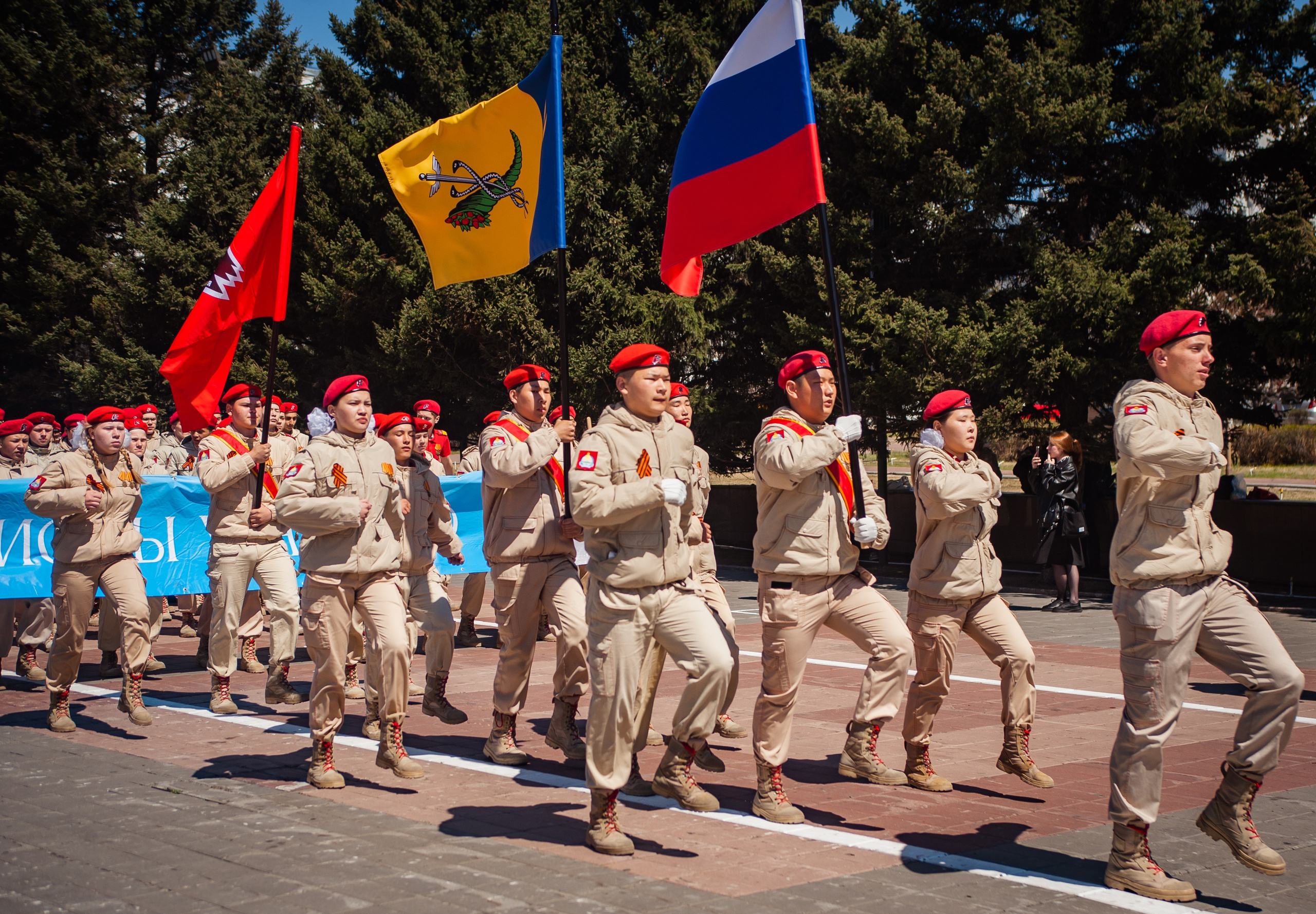 8 Мая. Парад ЮнАрмии. Андреева Александра фотограф в г. Улан-Удэ