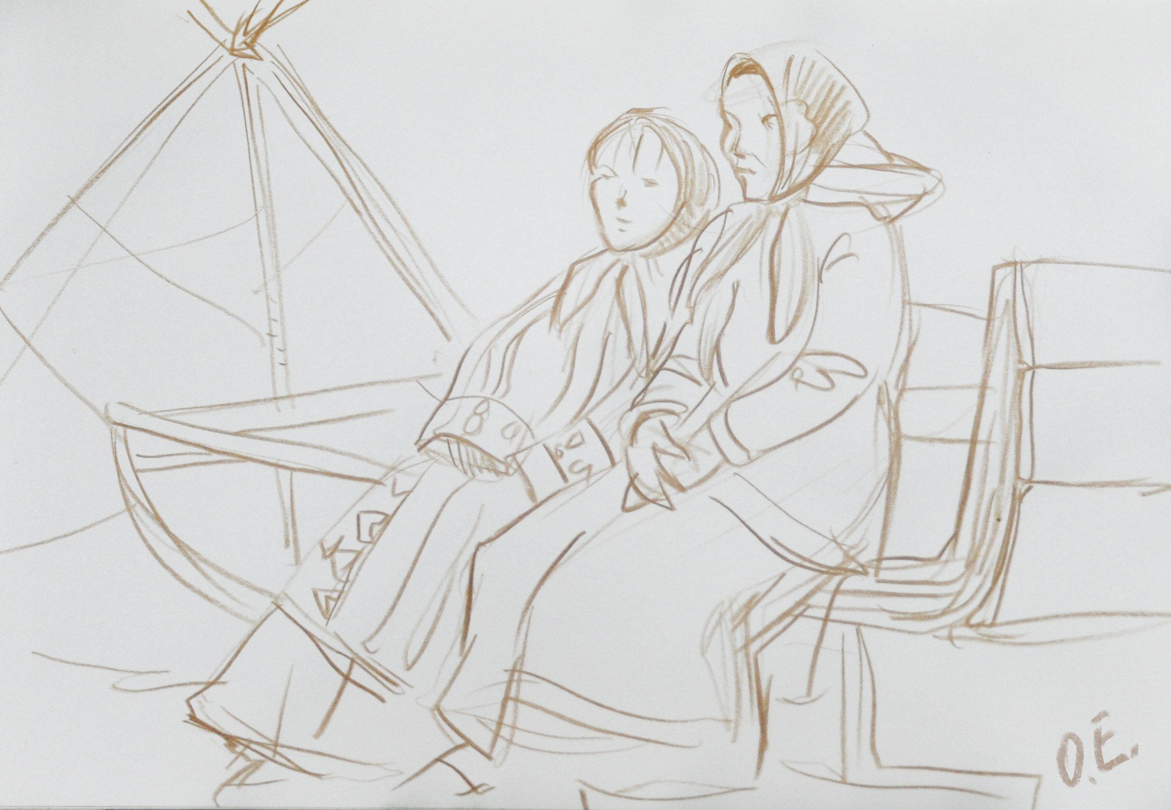 За Полярным кругом. Ефремова Ольга. Художник