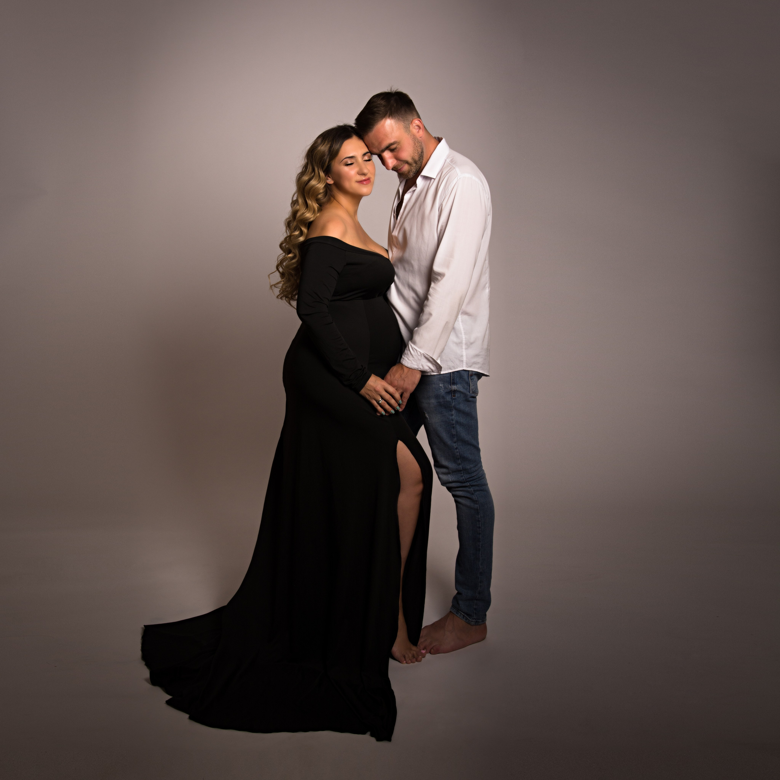 С супругом в минимализме. Фотосессия беременности — Крылова Натали — Москва