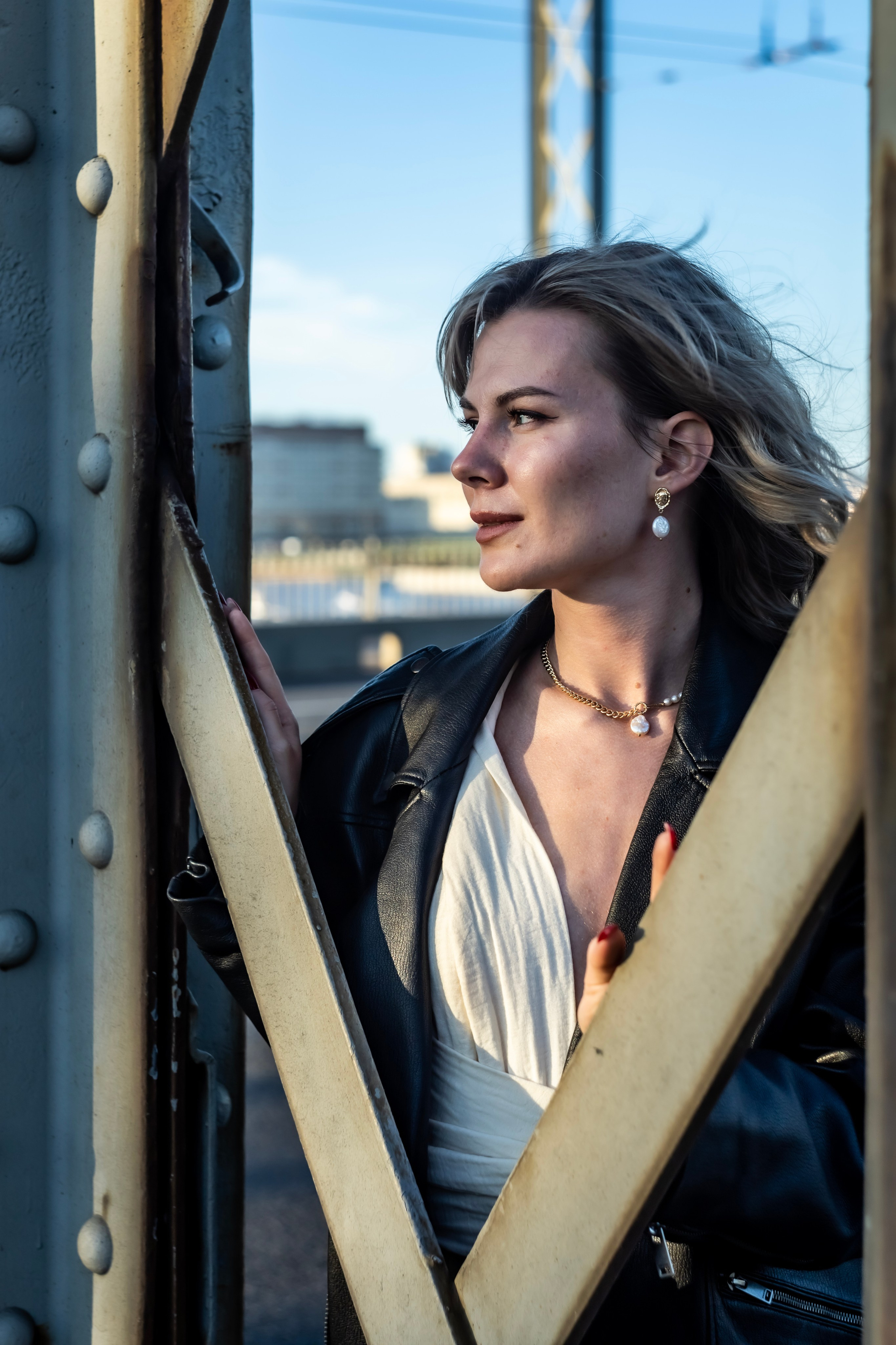 Невская ратуша и Большеохтинский мост (2025). Драчёва Елена портретный фотограф Санкт-Петербург