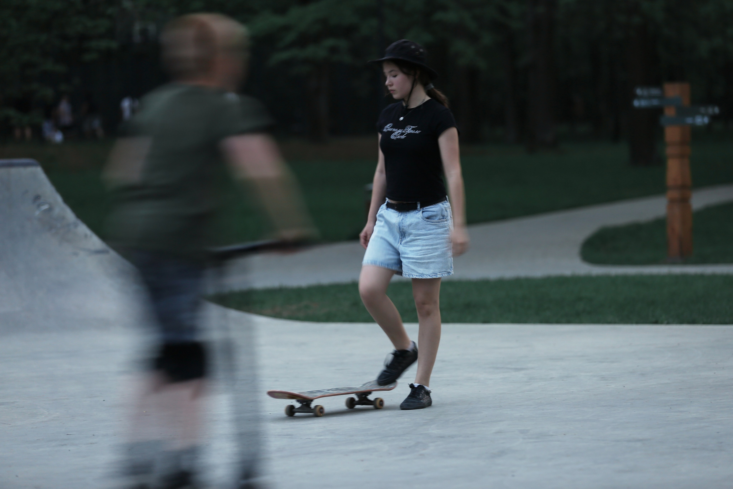 Blue hour in a skatepark. Фотограф Антонина Гудкова