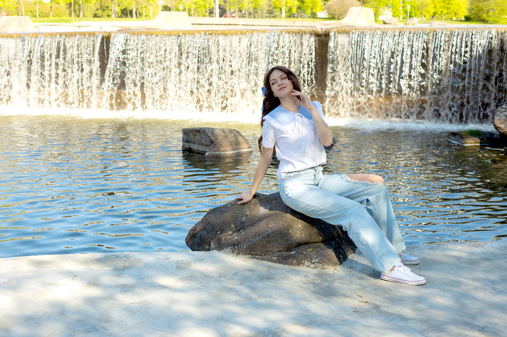 Анна в весеннем парке. Юлия Дейкун — семейный фотограф в Минске