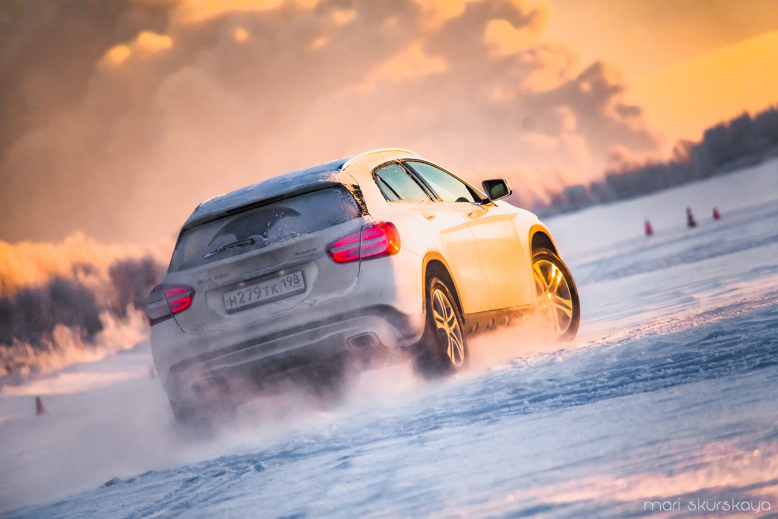 Контраварийная практика вождения автомобиля. Мотофотограф в Санкт-Петербурге Мария Скурская