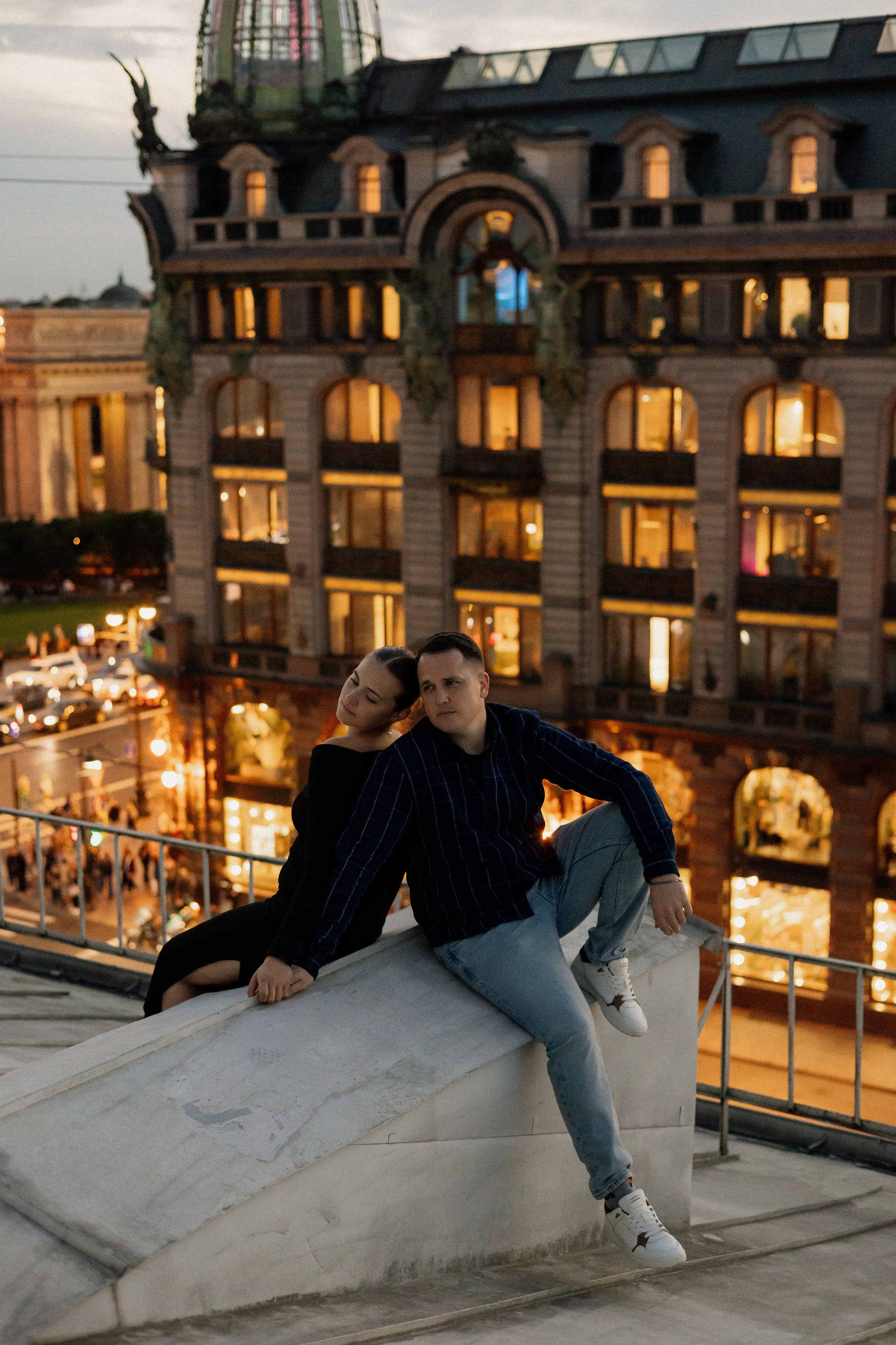 Романтика питерских крыш. Свадебный фотограф в Санкт-Петербурге Ксения Кобышева