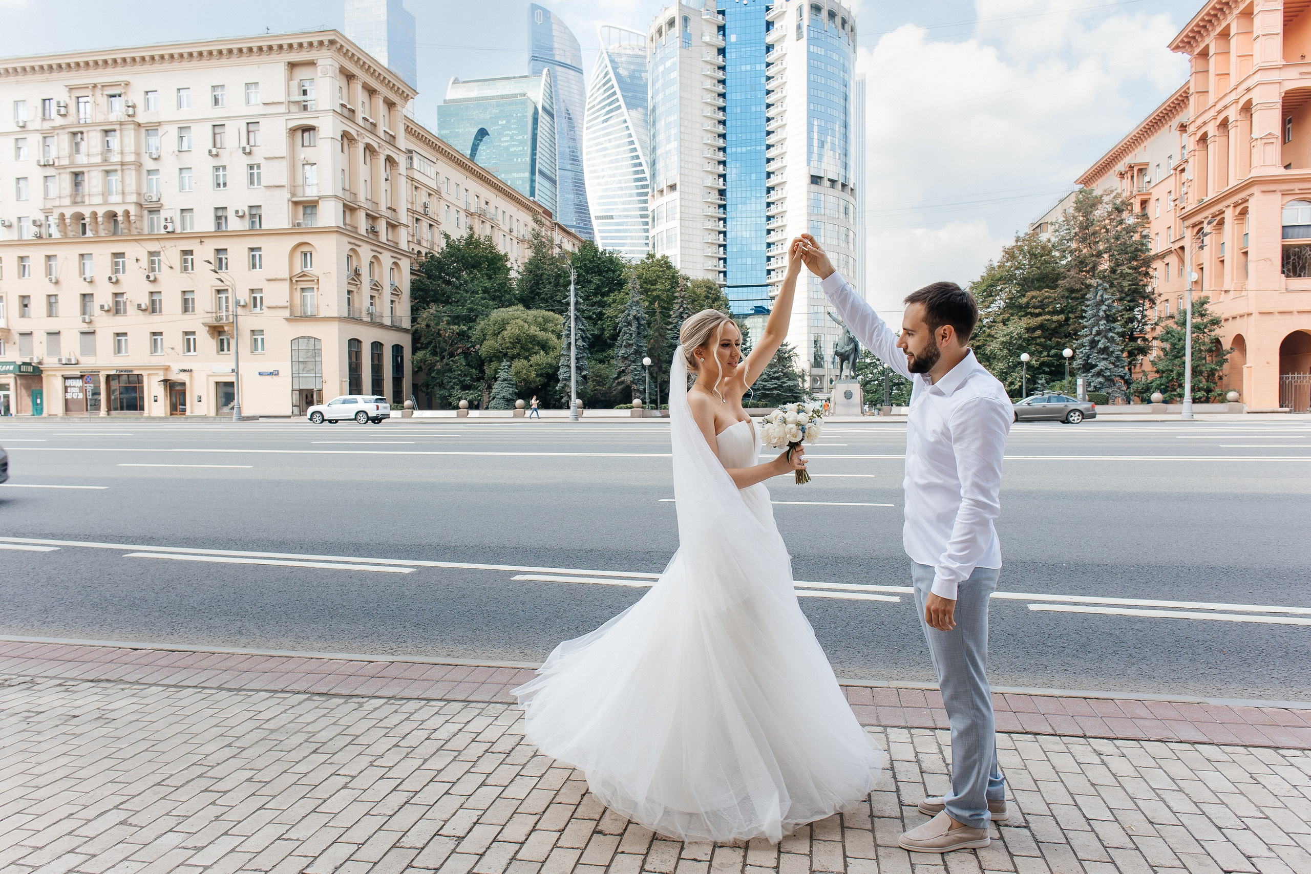 Борис и Ксения (утро + Загс + прогулка). Фотограф в Москве Екатерина Потапова