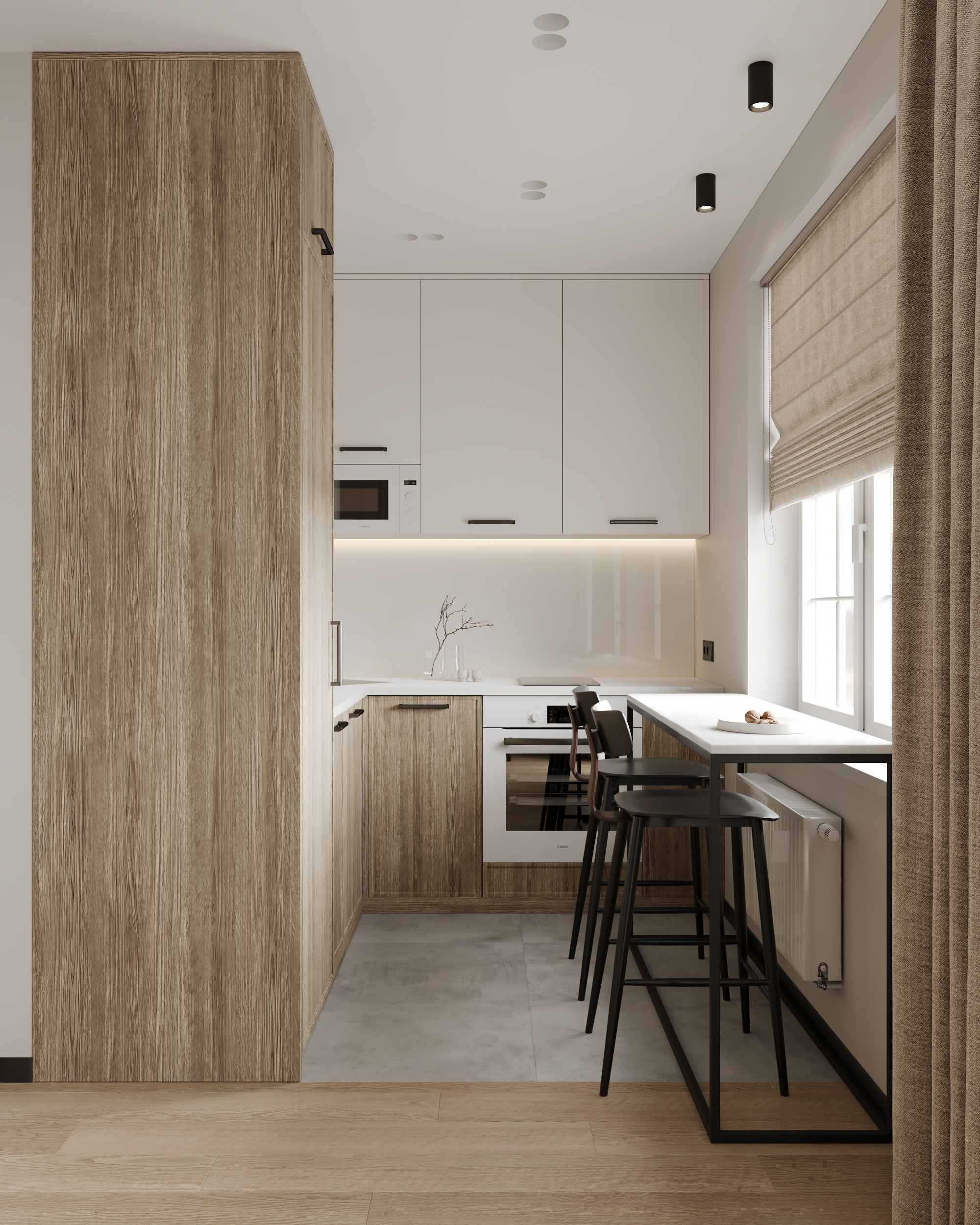 Modern Beige. Дизайн интерьера | 3D визуализация | Миланская Марина