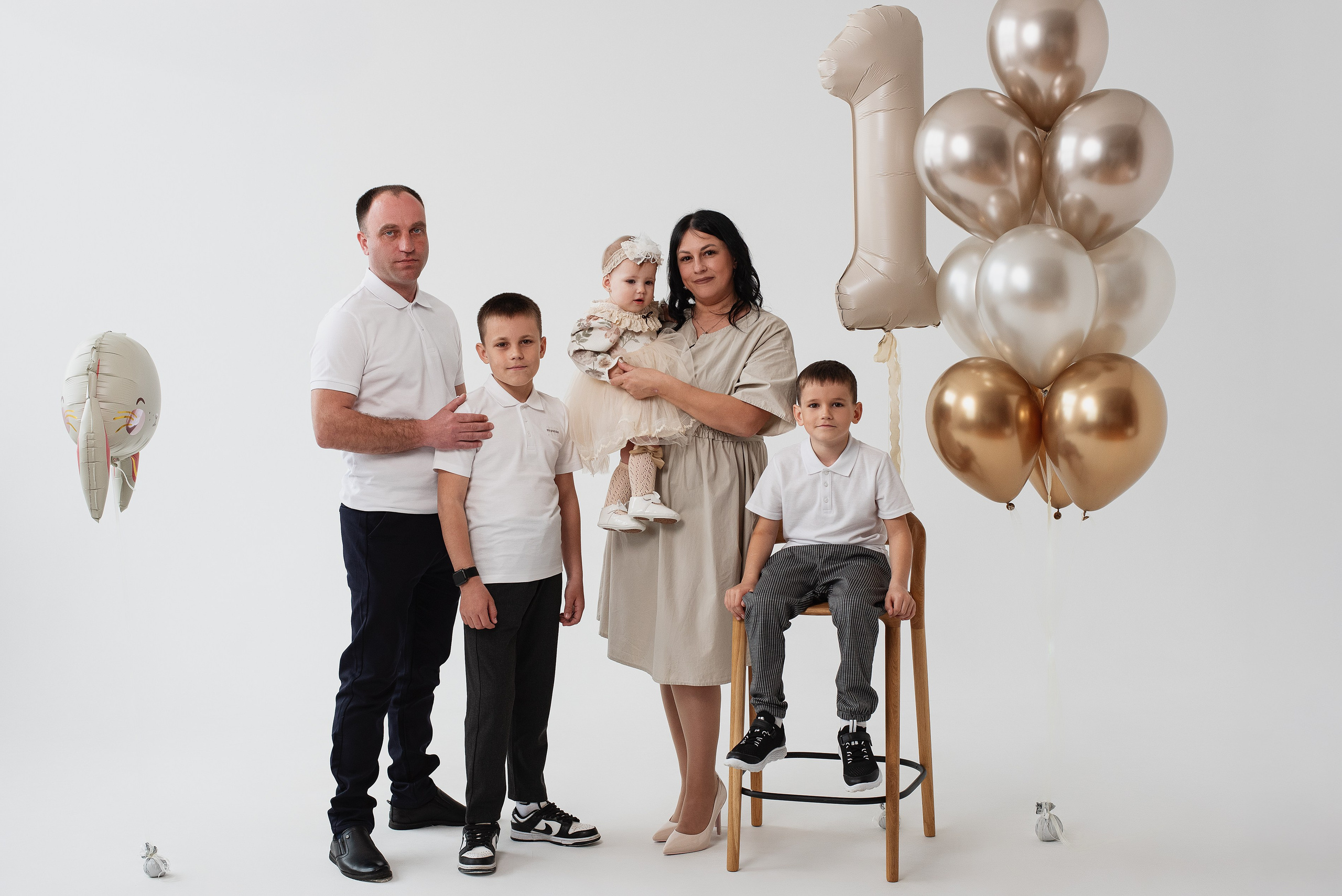 Фотосессия годика Алина. Семейный фотограф в Южно-Сахалинске Анастасия Лимарева