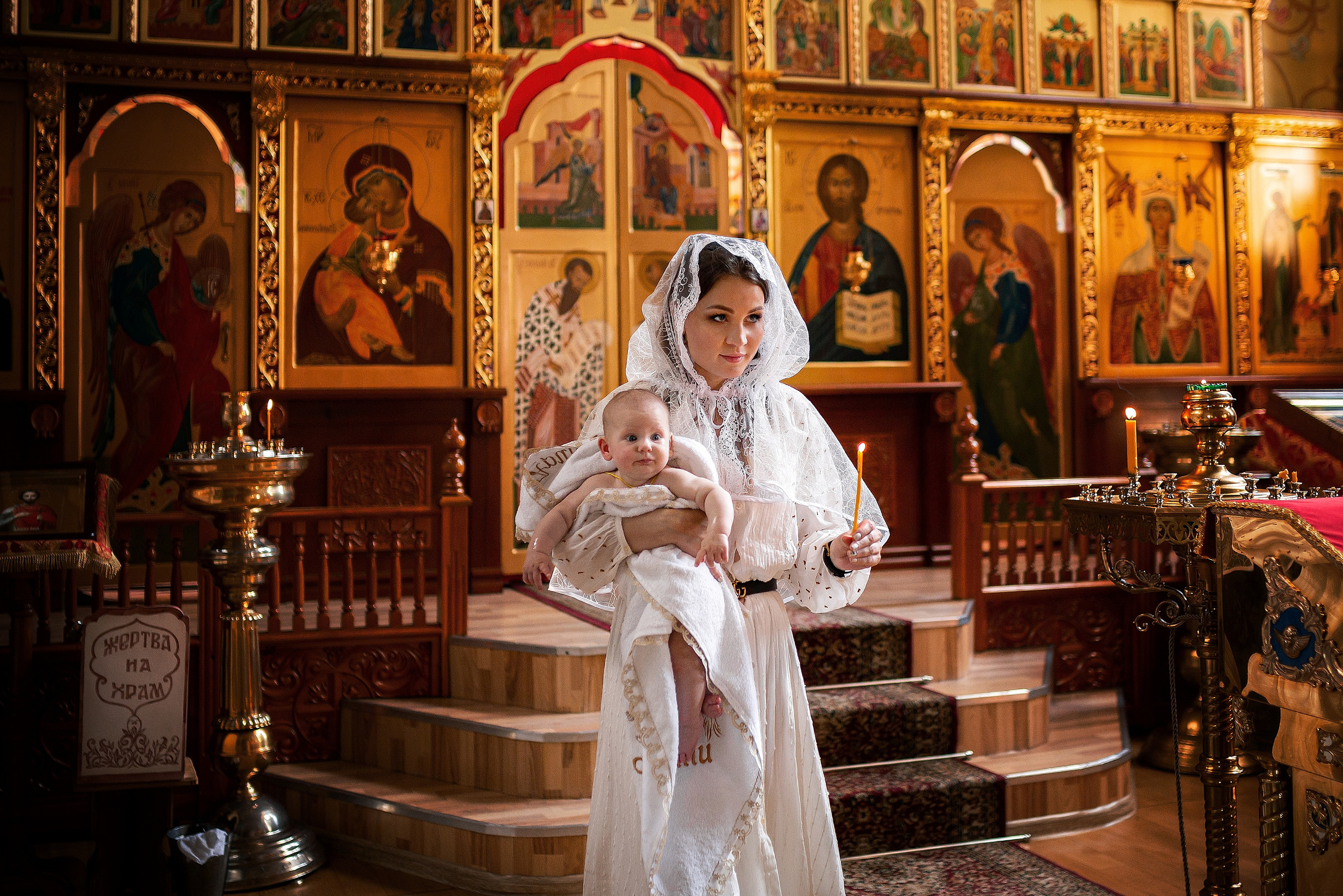 Анастасия. Крещение дочери. Отбасылық фотограф Алена Шаталова
