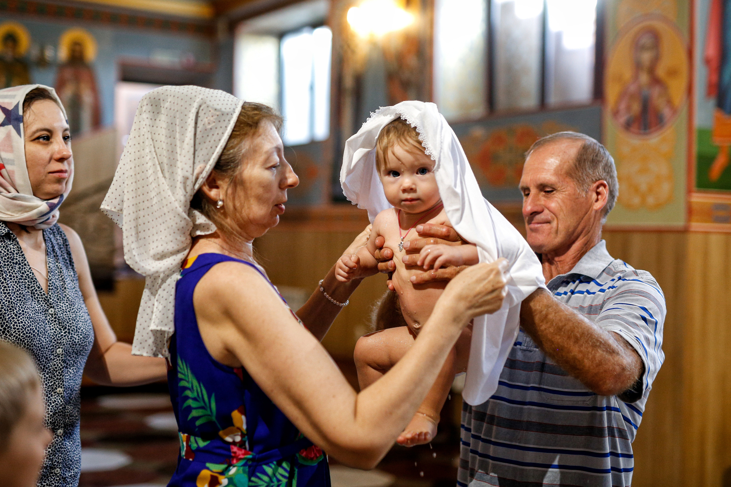 Александр. Крещение дочери. Отбасылық фотограф Алена Шаталова