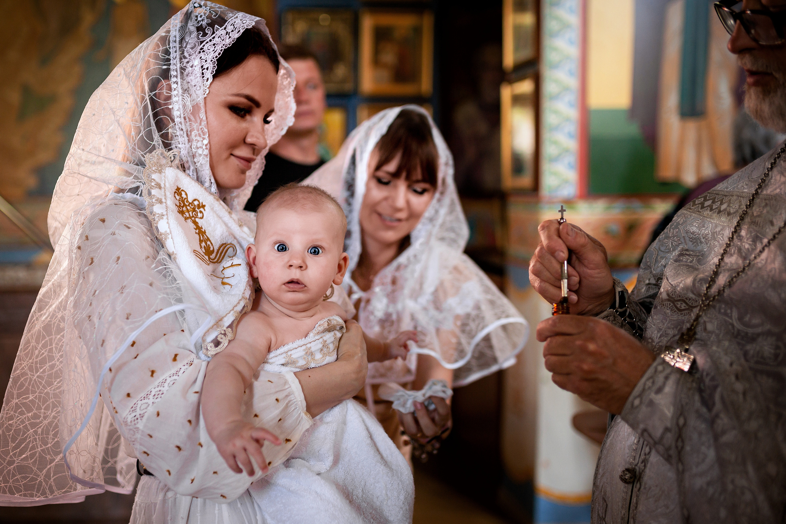 Анастасия. Крещение дочери. Отбасылық фотограф Алена Шаталова