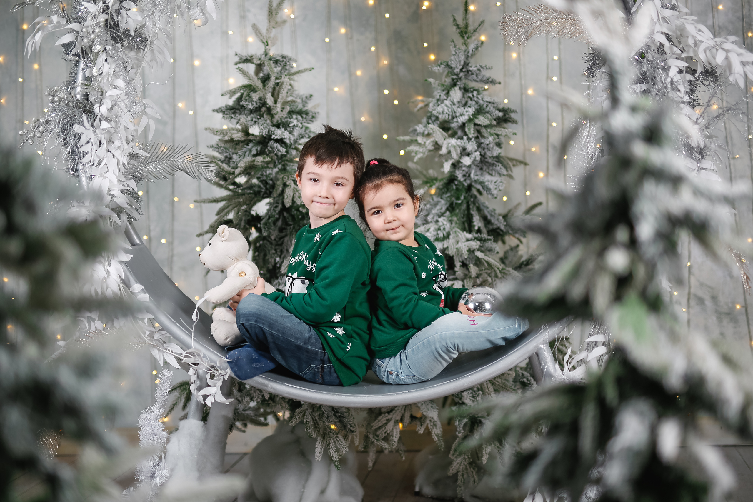 Новогодняя фотосессия в студии. Семейный фотограф Алёна Шаталова