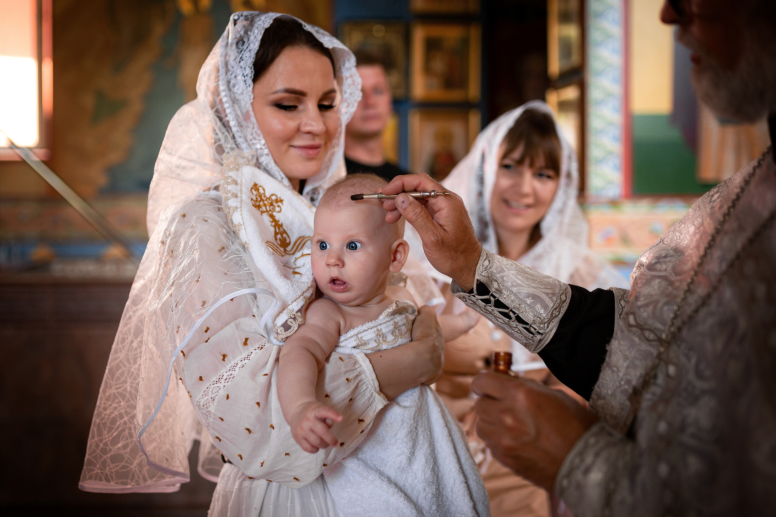 Анастасия. Крещение дочери. Отбасылық фотограф Алена Шаталова