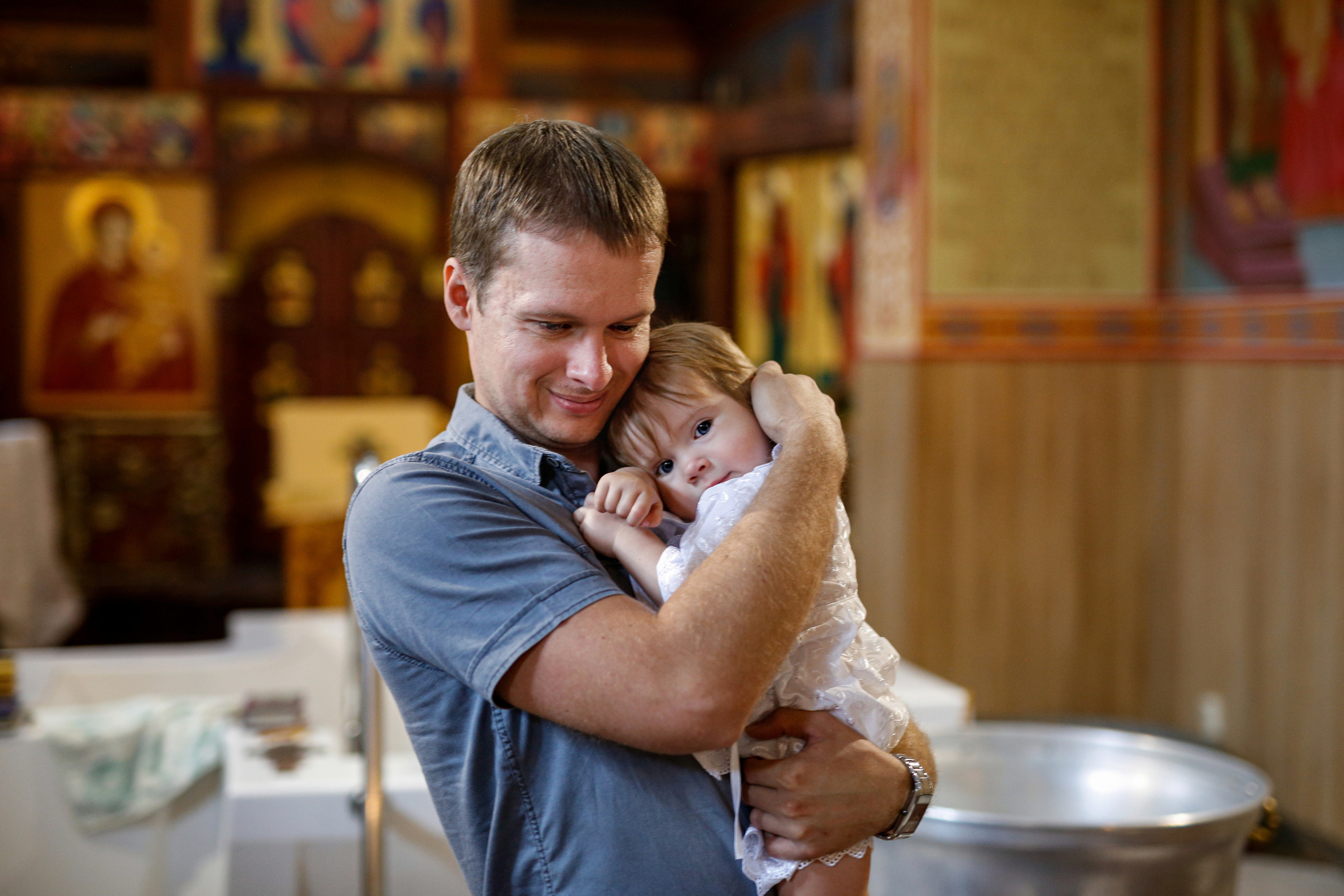 Александр. Крещение дочери. Отбасылық фотограф Алена Шаталова