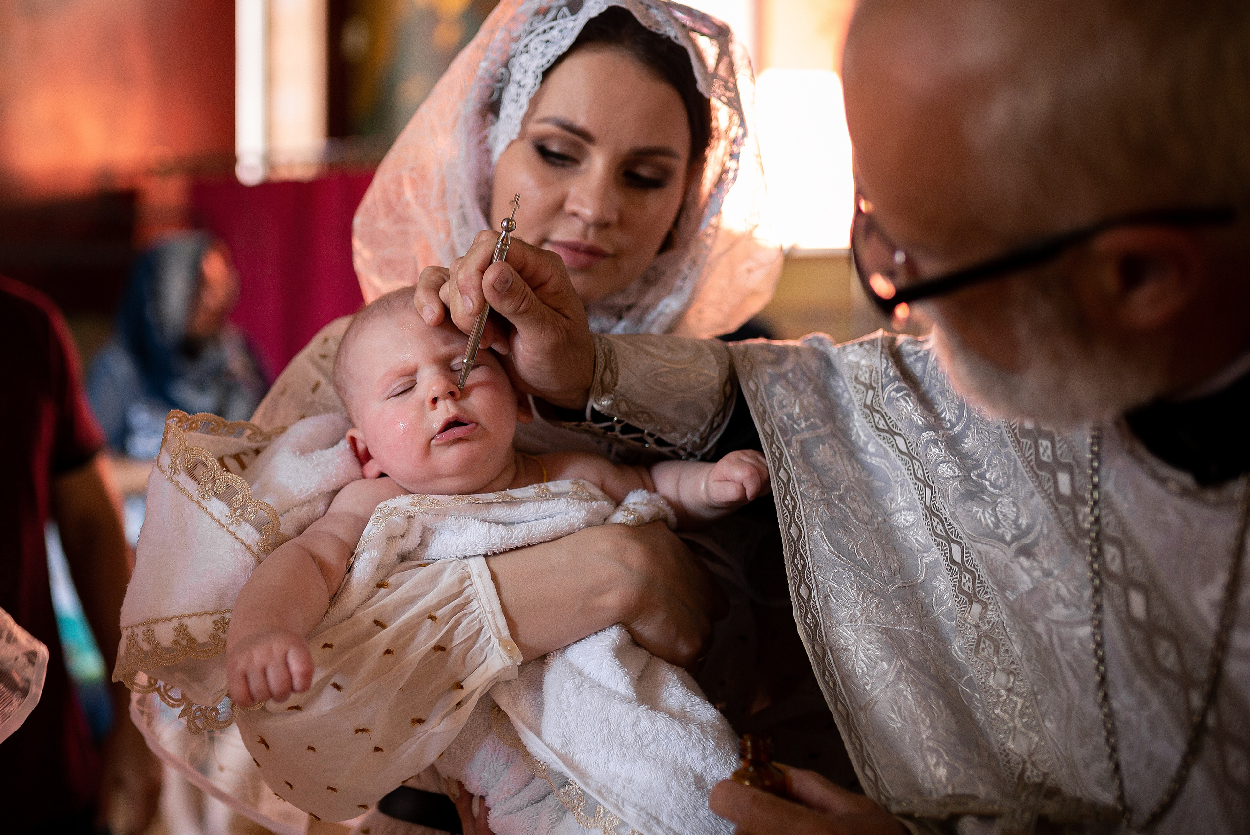 Анастасия. Крещение дочери. Отбасылық фотограф Алена Шаталова