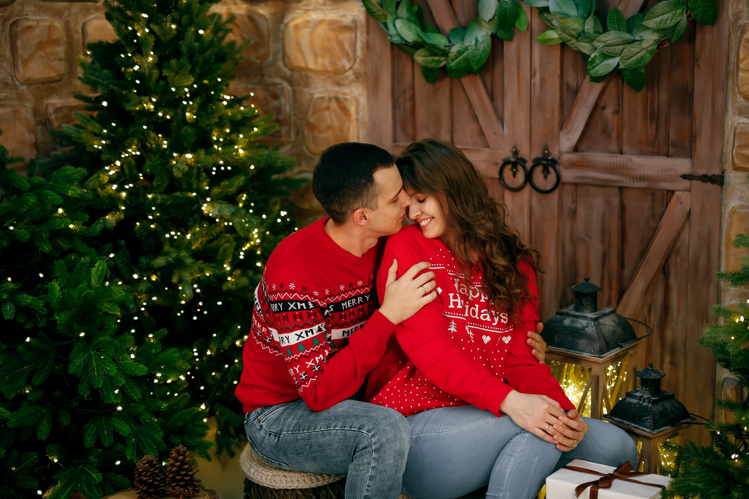 Новогодний фотосет в студии. Семейный фотограф Алёна Шаталова