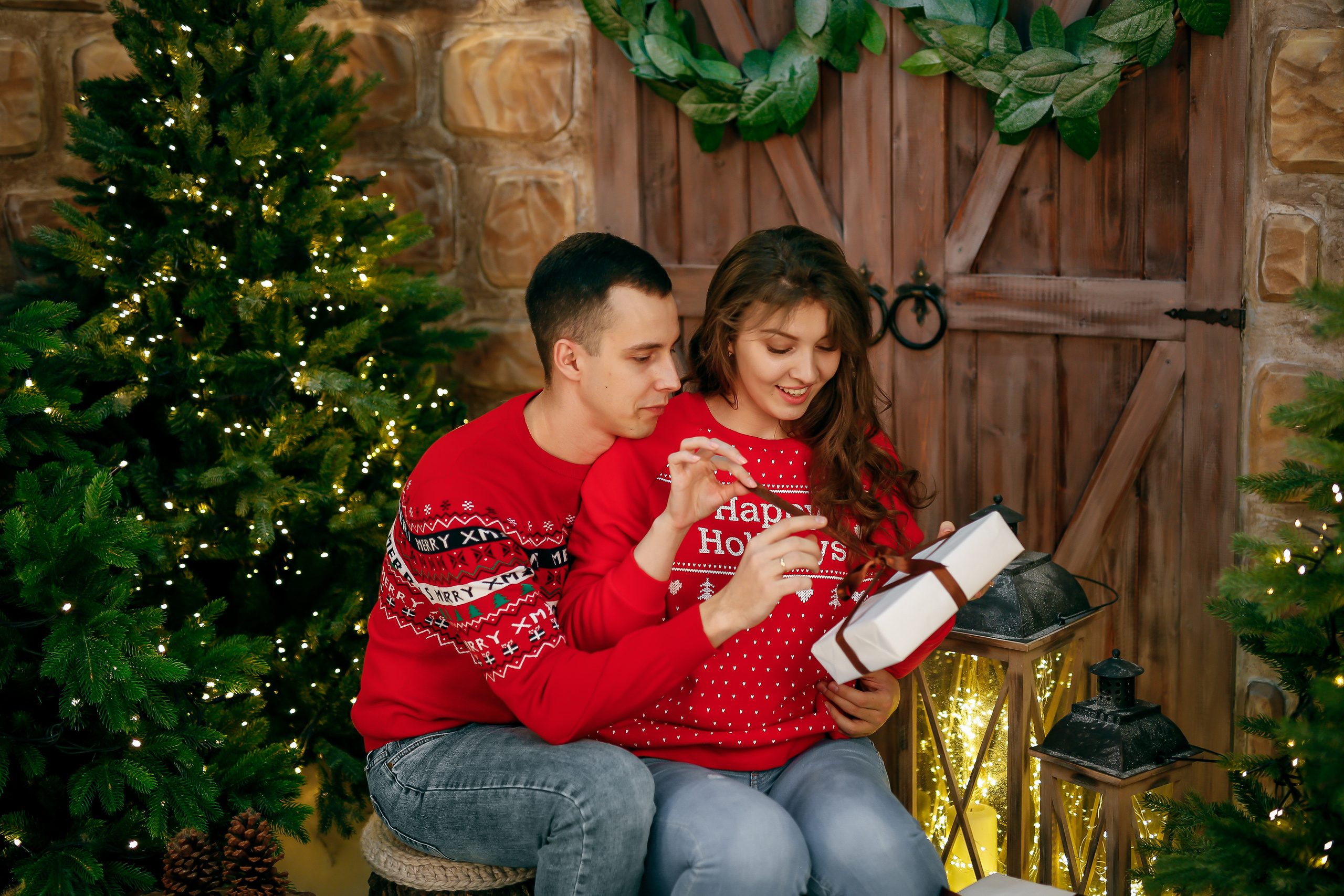 Новогодний фотосет в студии. Семейный фотограф Алёна Шаталова