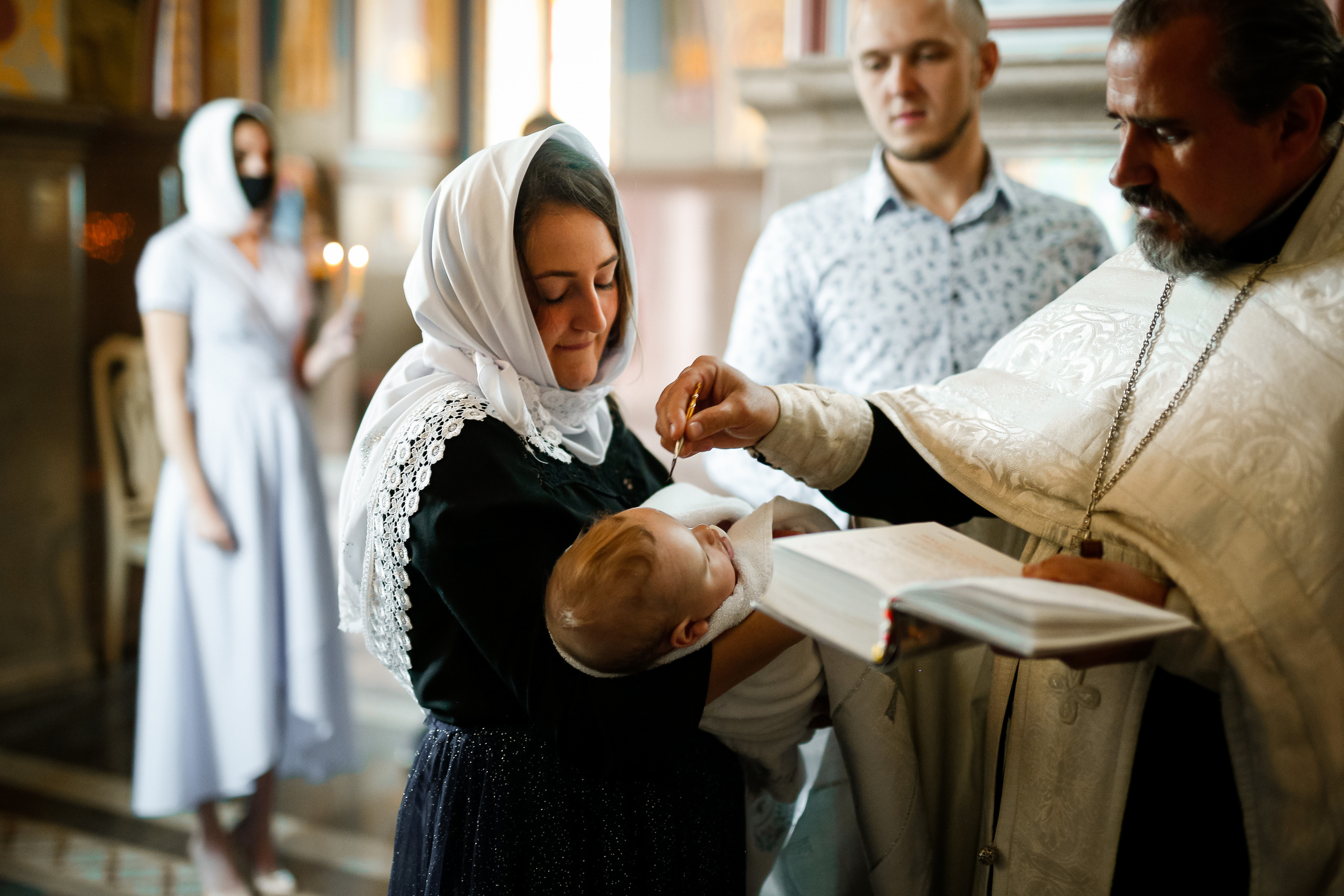 Александра. Крещение дочери. Отбасылық фотограф Алена Шаталова